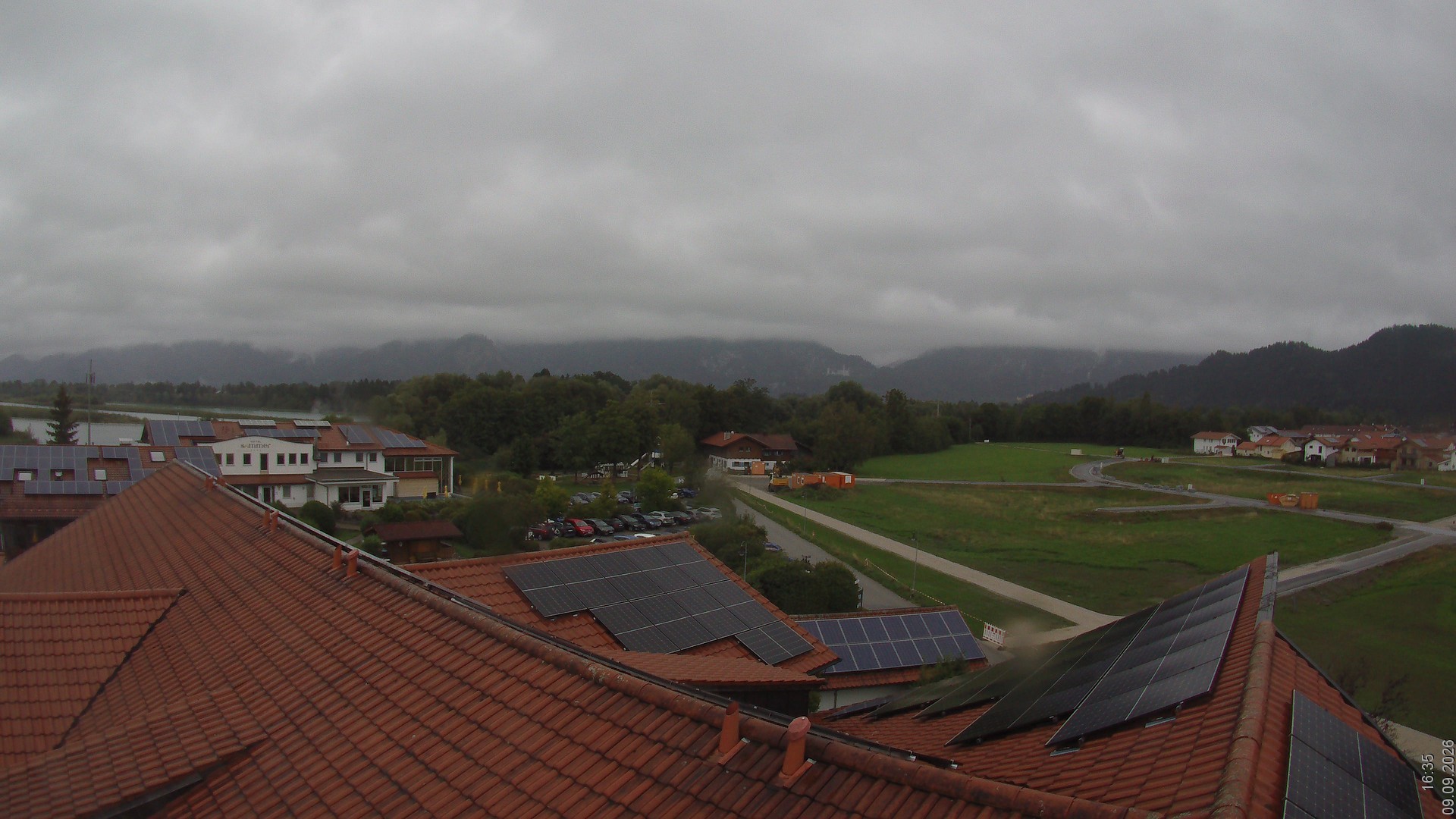 Archiv Foto Webcam Füssen: Ausblick vom Hotel Sommer