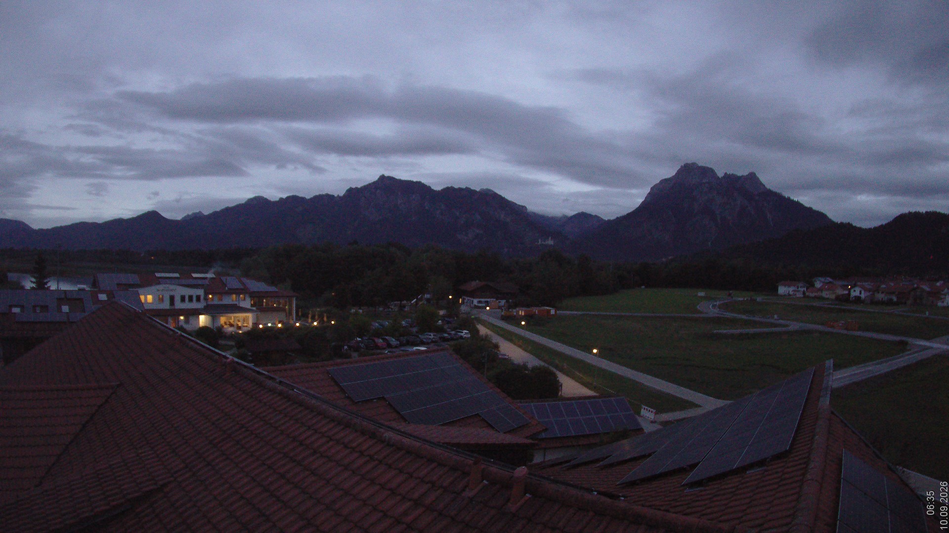 Archived image Webcam View from the Hotel Sommer (Allgäu)