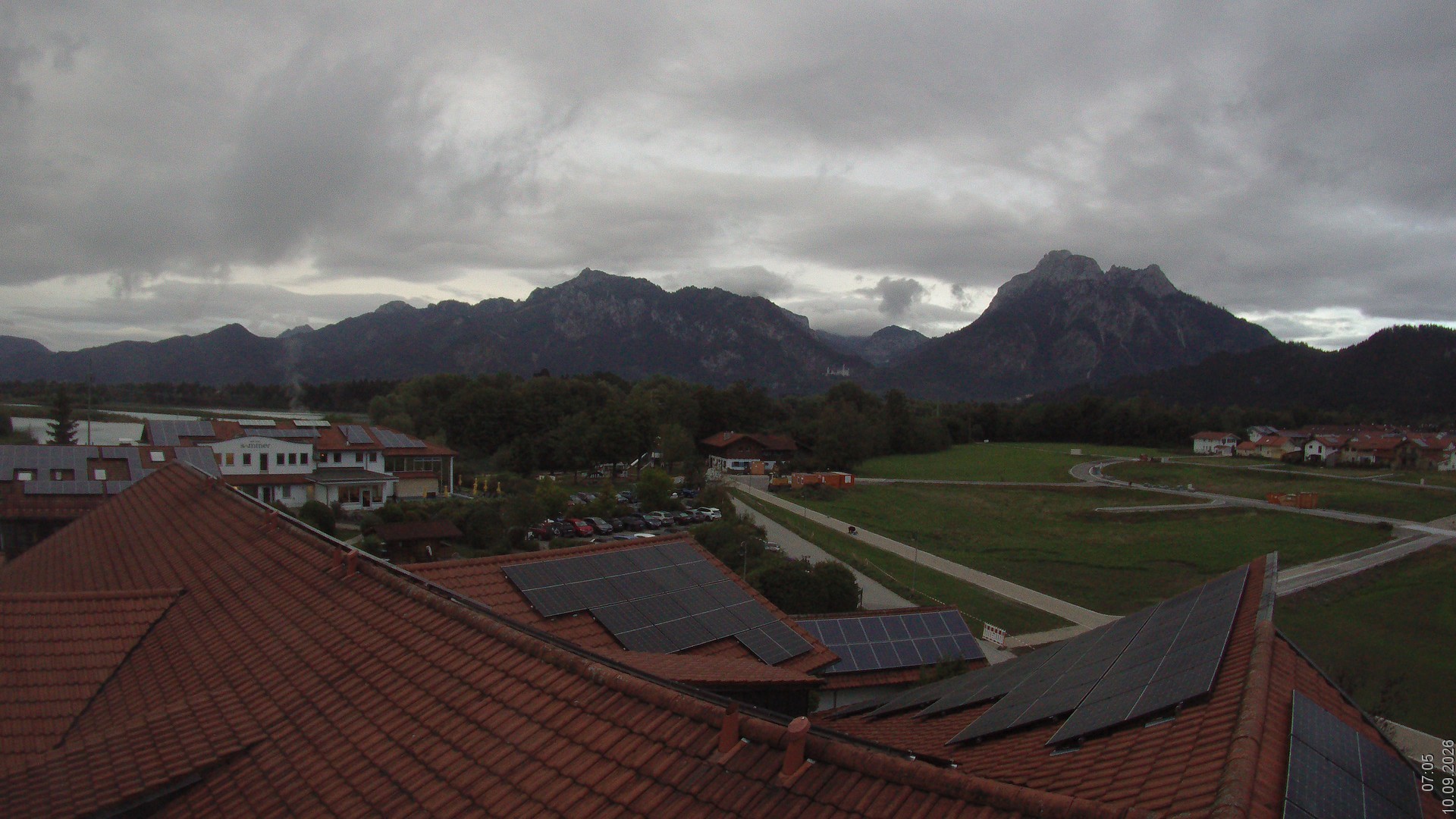 Archived image Webcam View from the Hotel Sommer (Allgäu)