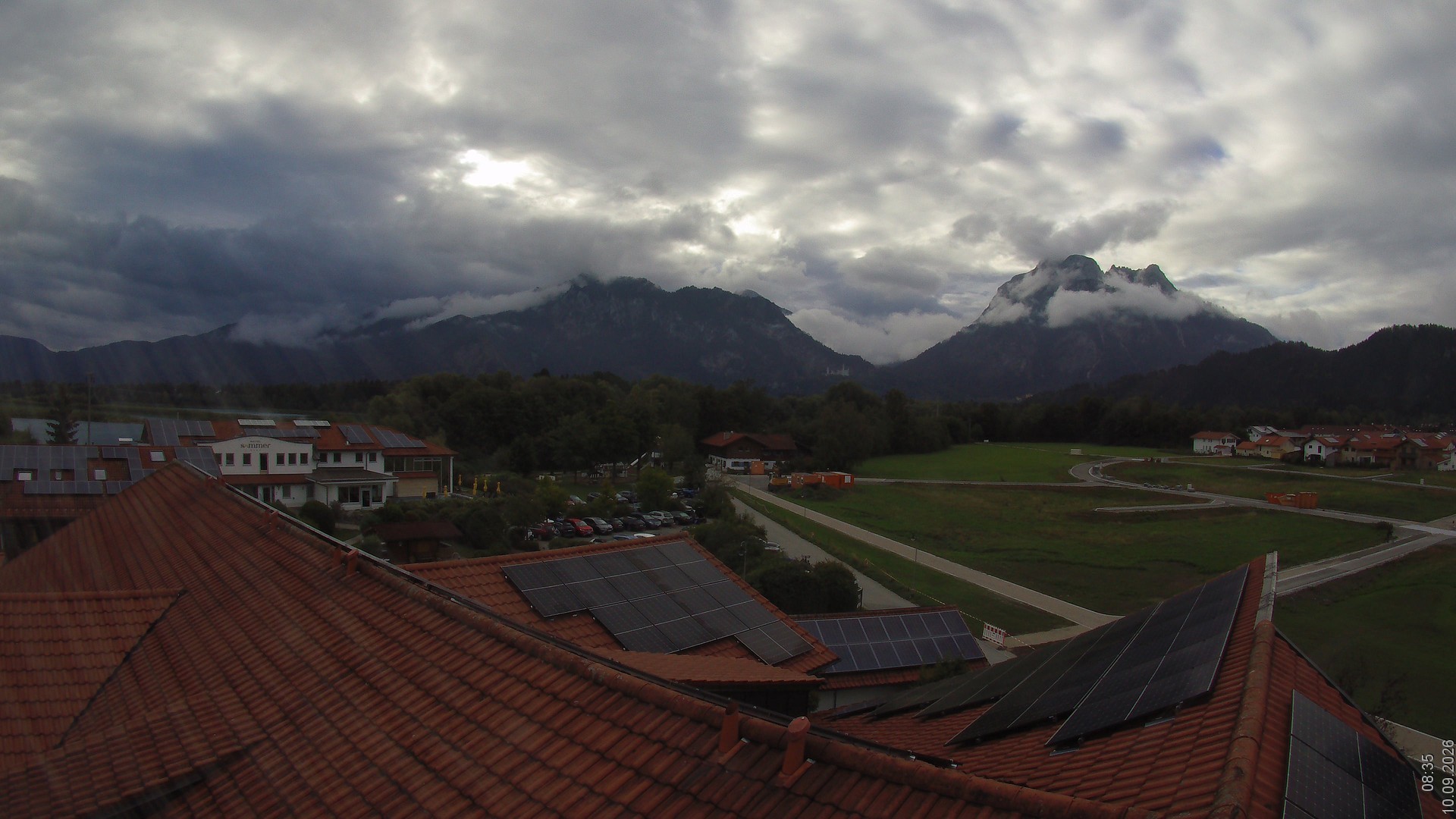 Archived image Webcam View from the Hotel Sommer (Allgäu)
