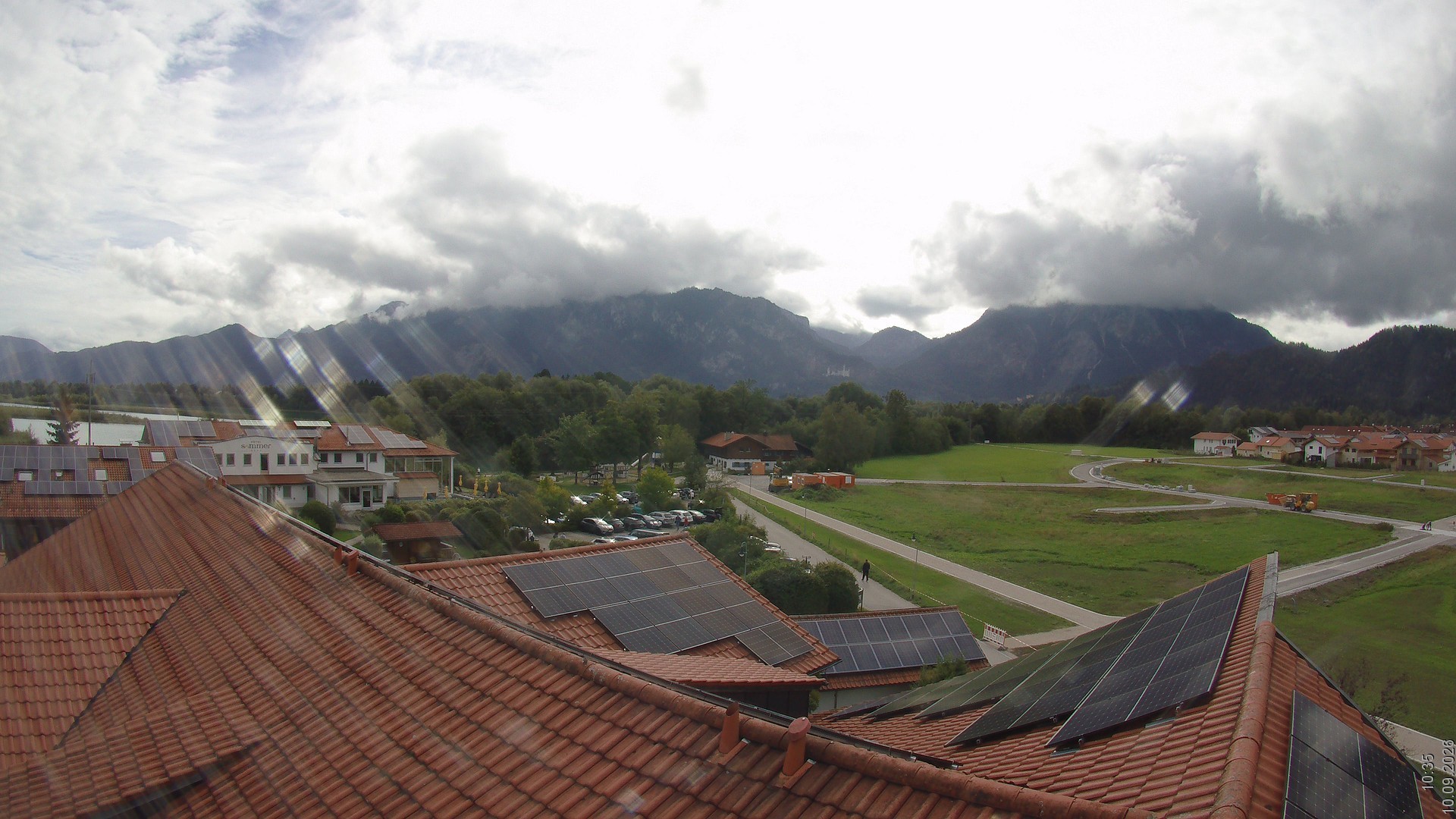 Archived image Webcam View from the Hotel Sommer (Allgäu)