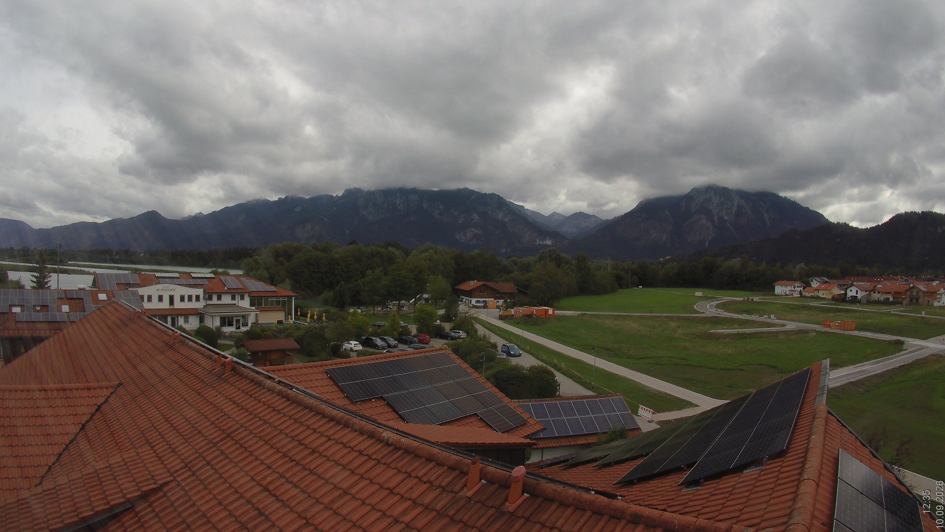 Archived image Webcam View from the Hotel Sommer (Allgäu)