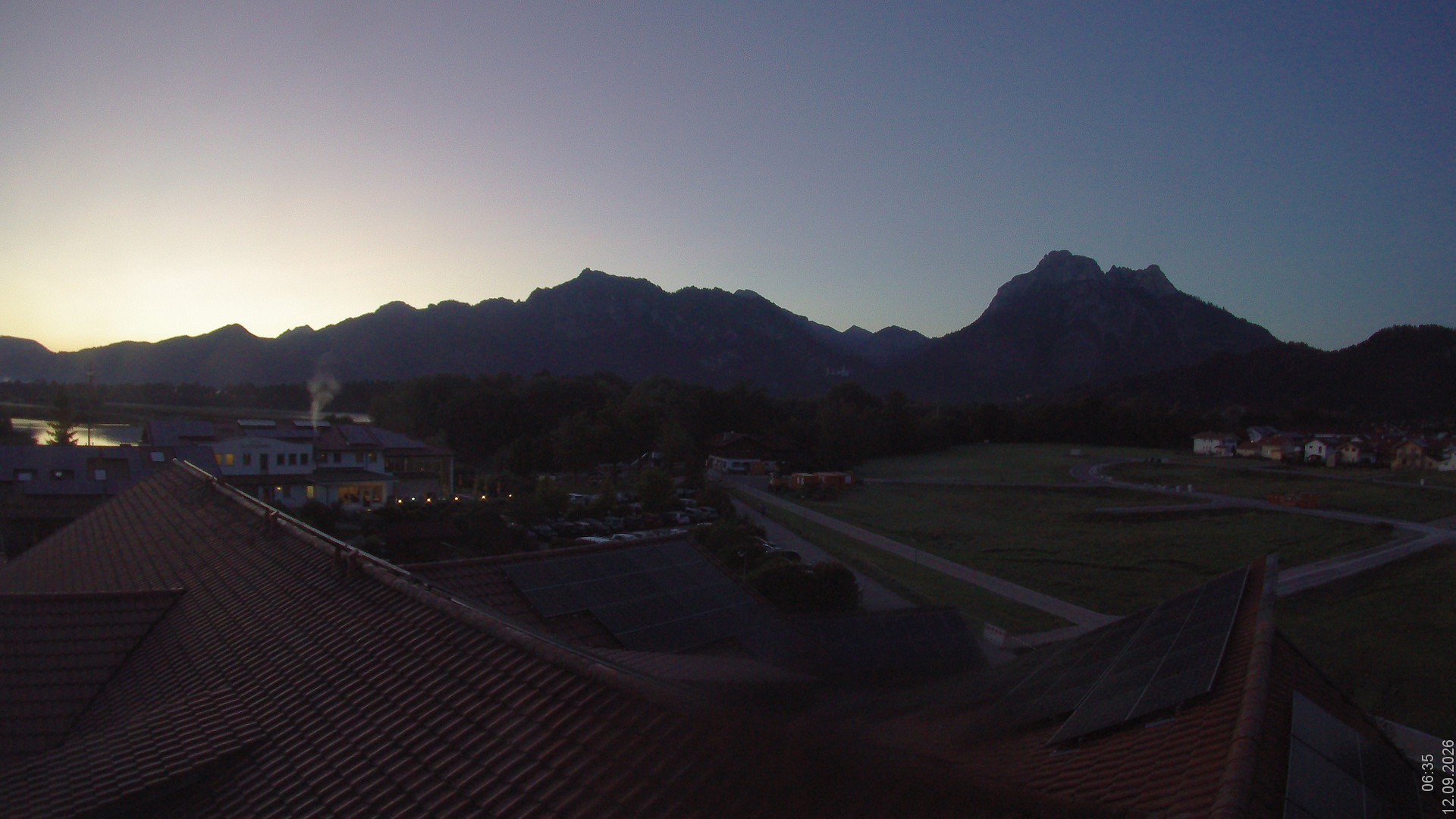 Archiv Foto Webcam Füssen: Ausblick vom Hotel Sommer