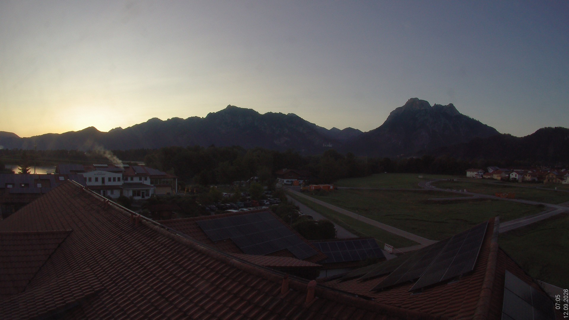 Archiv Foto Webcam Füssen: Ausblick vom Hotel Sommer