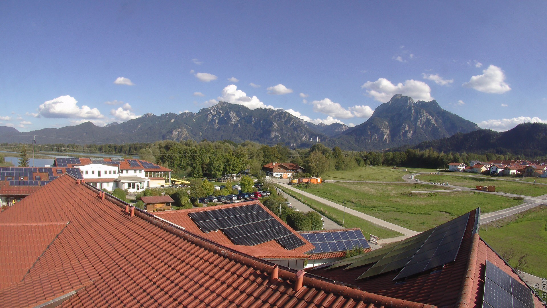 Archiv Foto Webcam Füssen: Ausblick vom Hotel Sommer