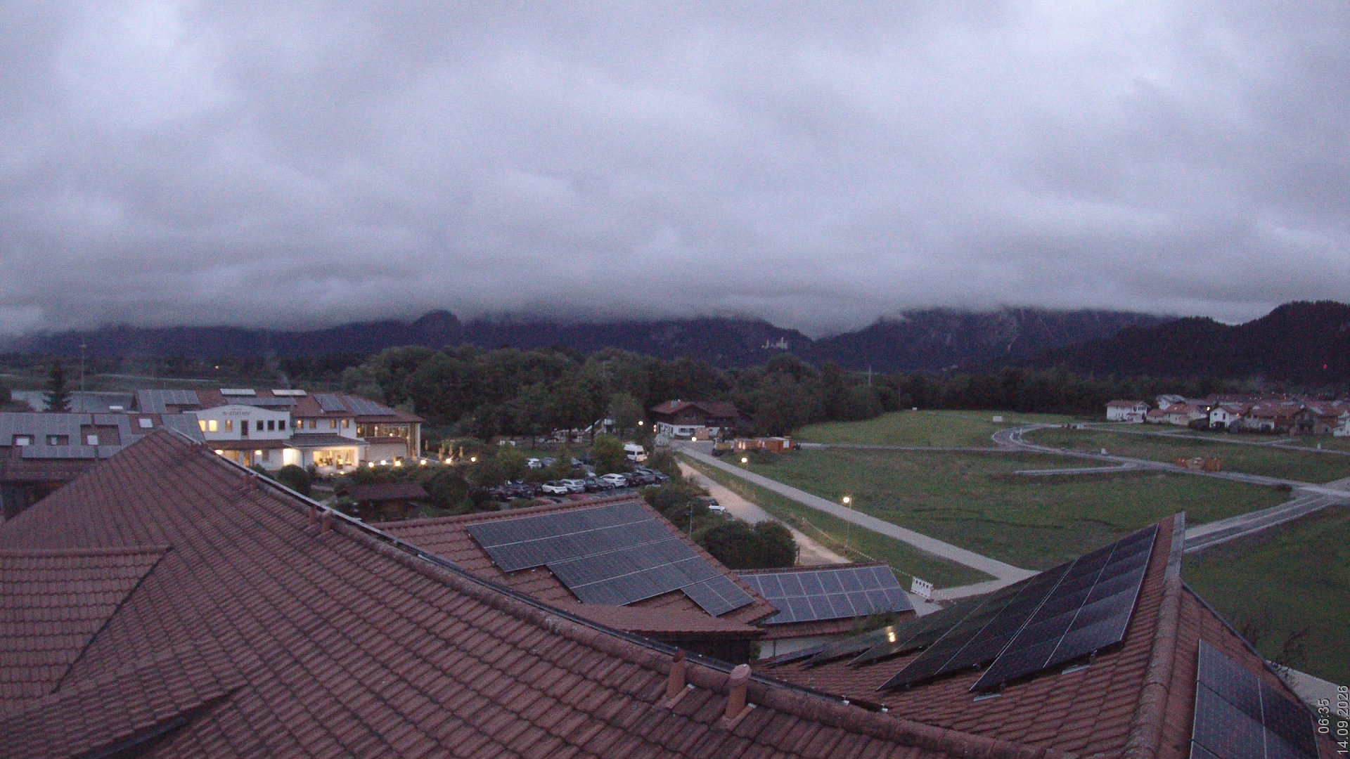 Archiv Foto Webcam Füssen: Ausblick vom Hotel Sommer