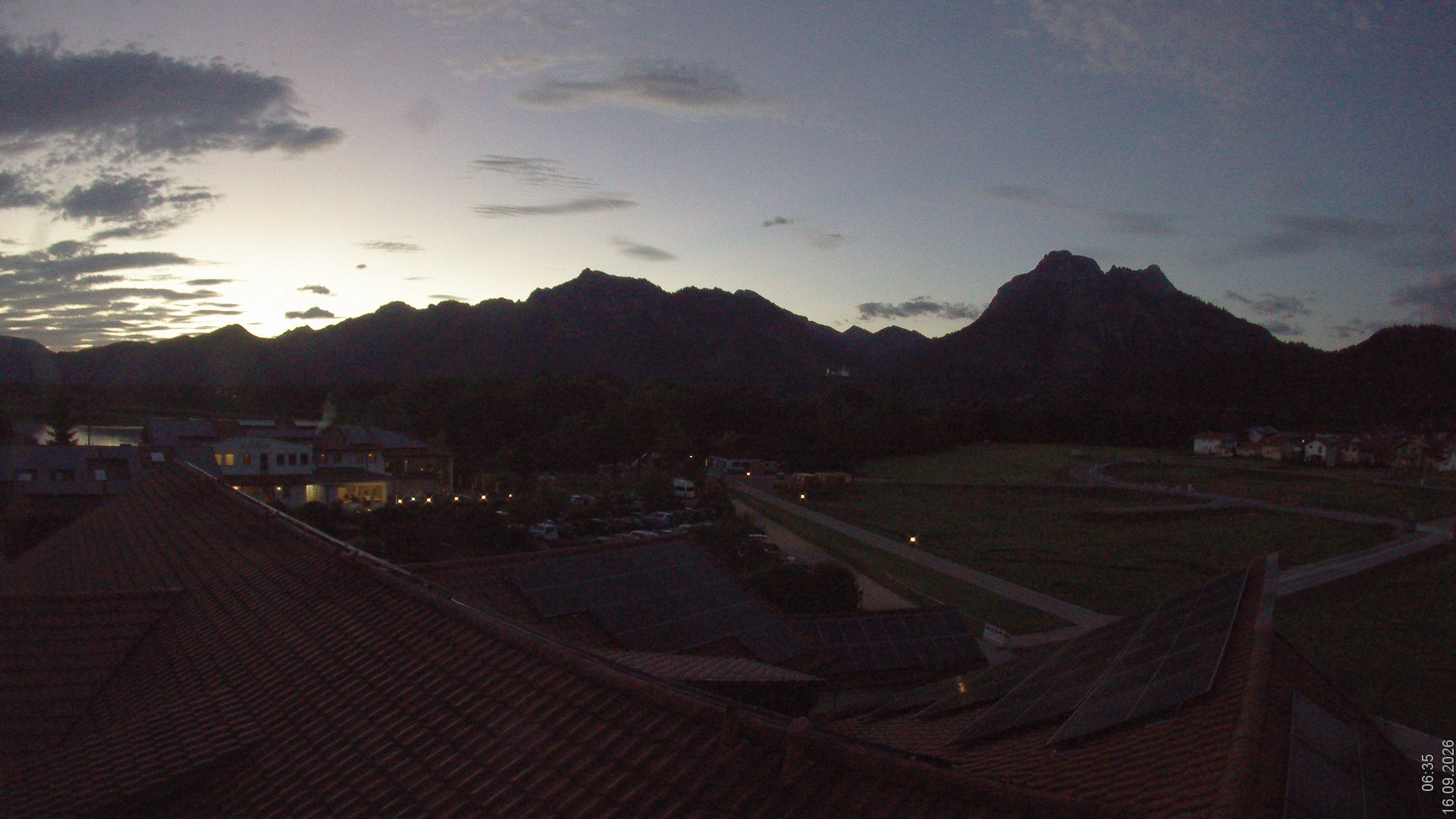 Archived image Webcam View from the Hotel Sommer (Allgäu)