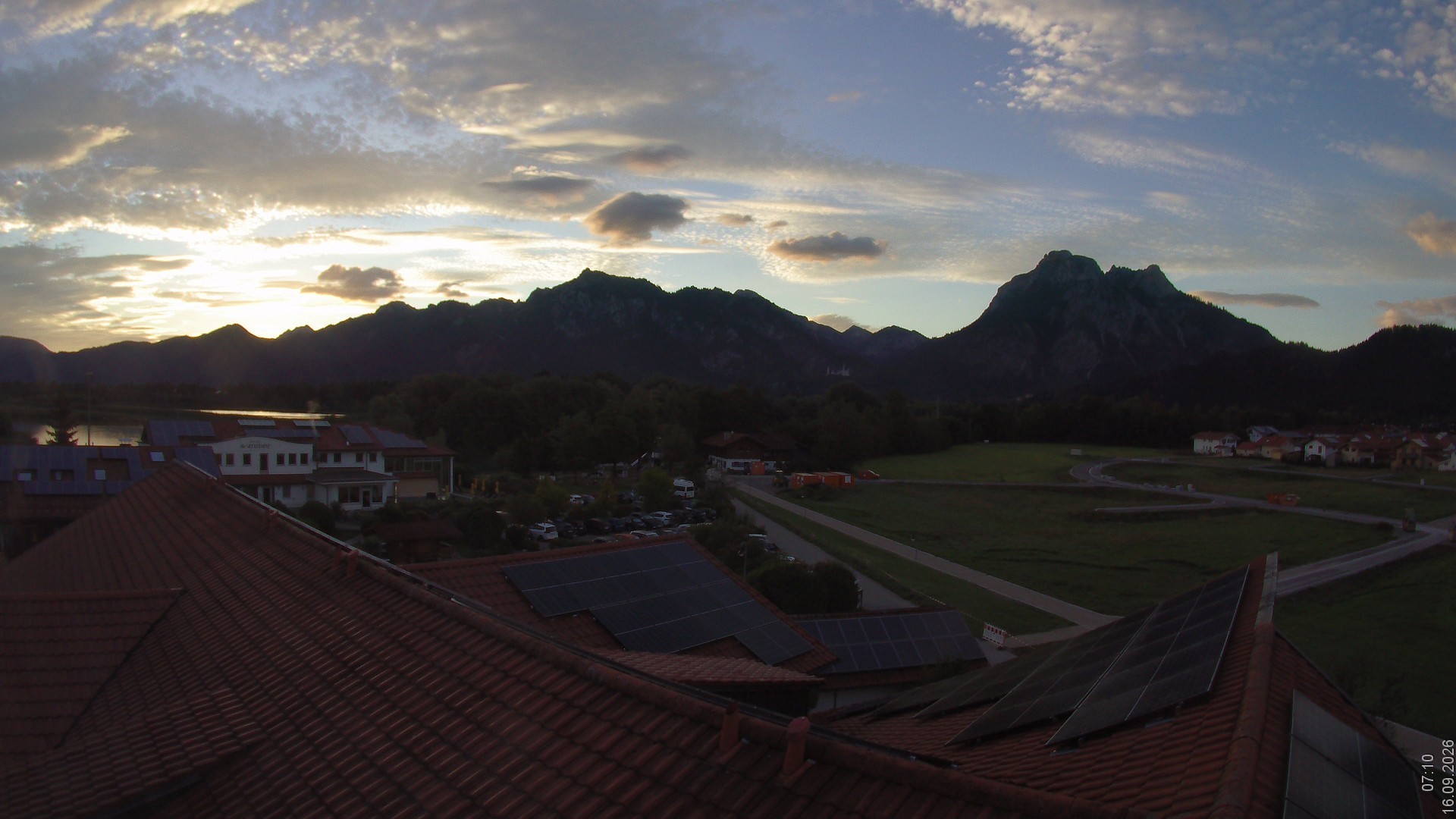 Archived image Webcam View from the Hotel Sommer (Allgäu)