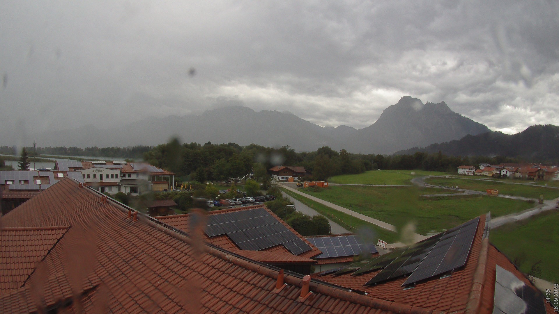 Archived image Webcam View from the Hotel Sommer (Allgäu)