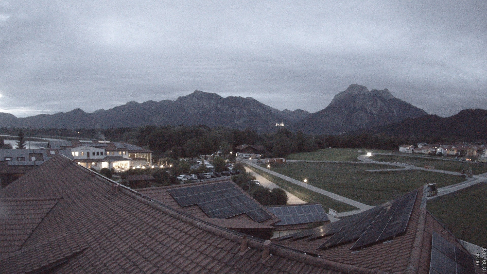 Archiv Foto Webcam Füssen: Ausblick vom Hotel Sommer
