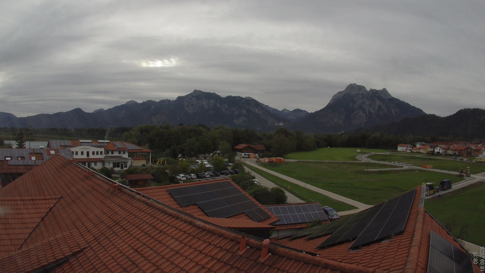 Archiv Foto Webcam Füssen: Ausblick vom Hotel Sommer