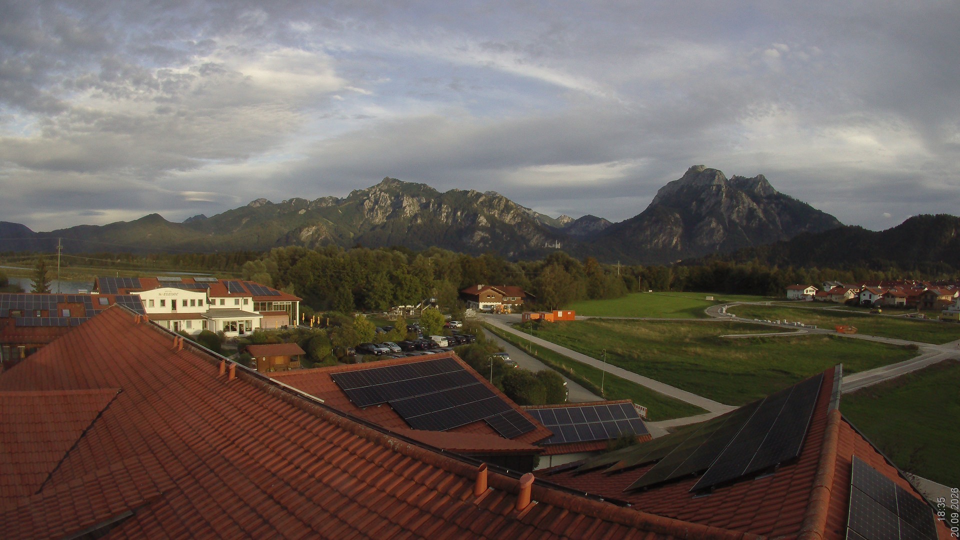 Archived image Webcam View from the Hotel Sommer (Allgäu)