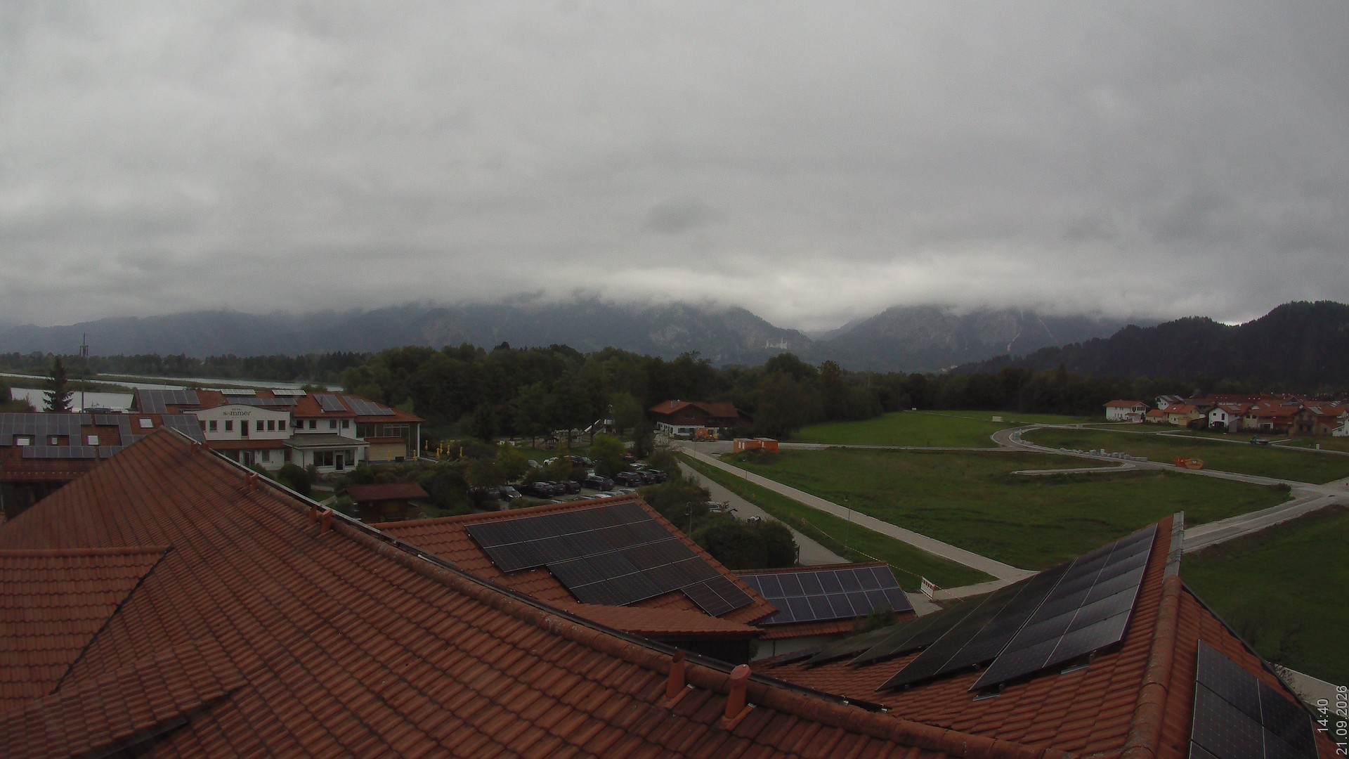 Archiv Foto Webcam Füssen: Ausblick vom Hotel Sommer