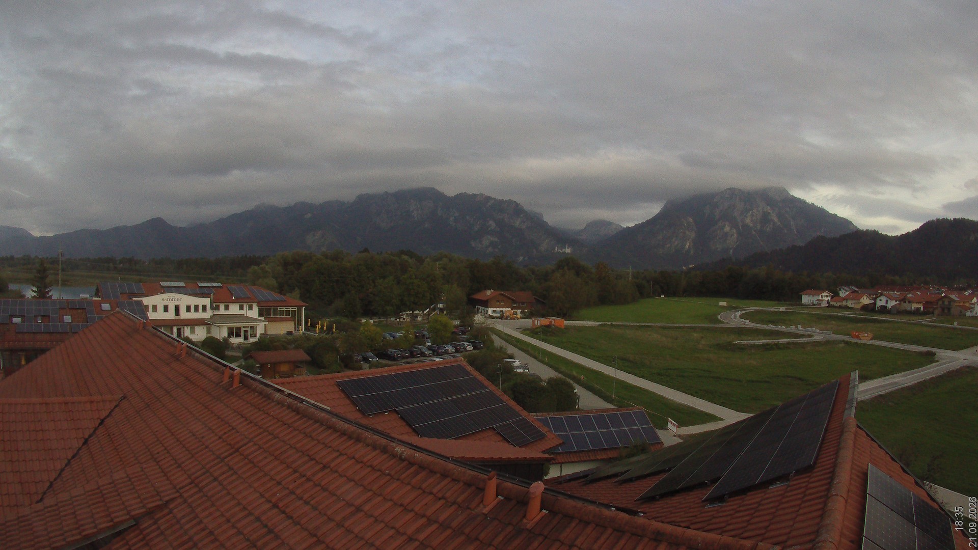 Archiv Foto Webcam Füssen: Ausblick vom Hotel Sommer