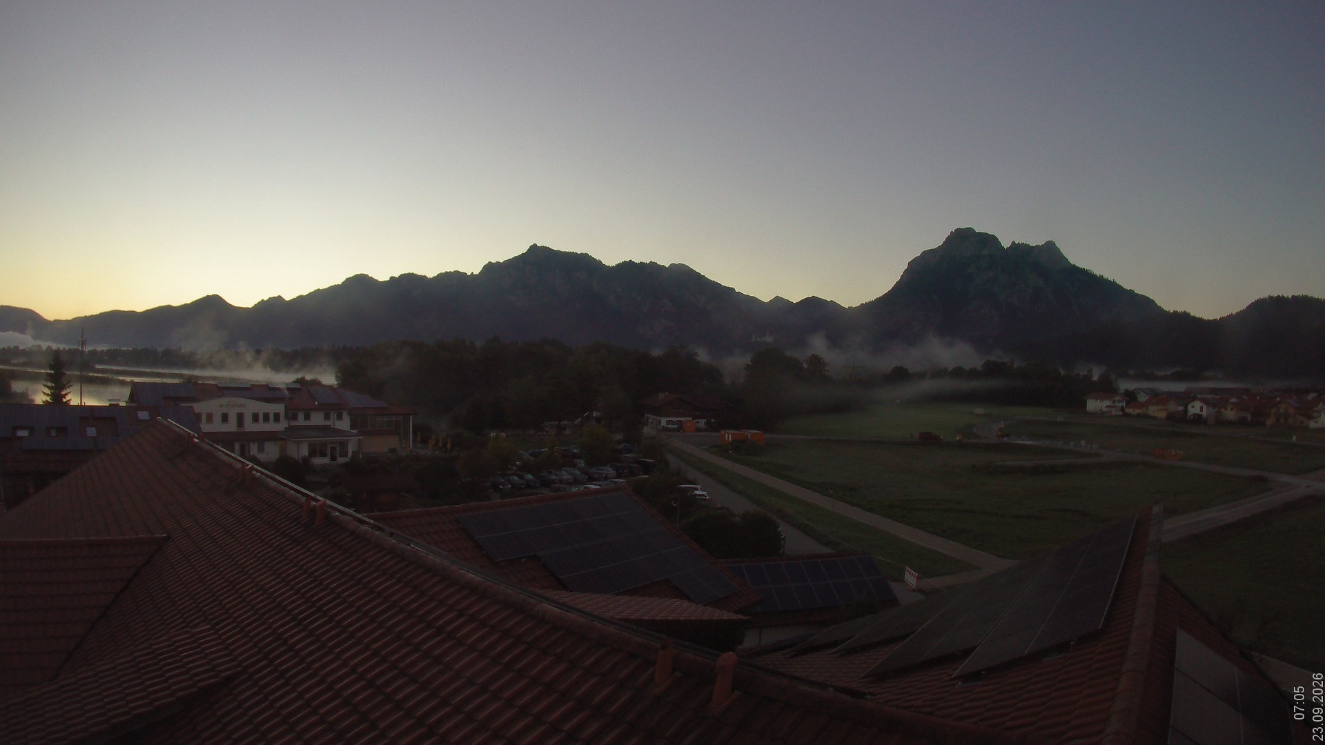 Archiv Foto Webcam Füssen: Ausblick vom Hotel Sommer