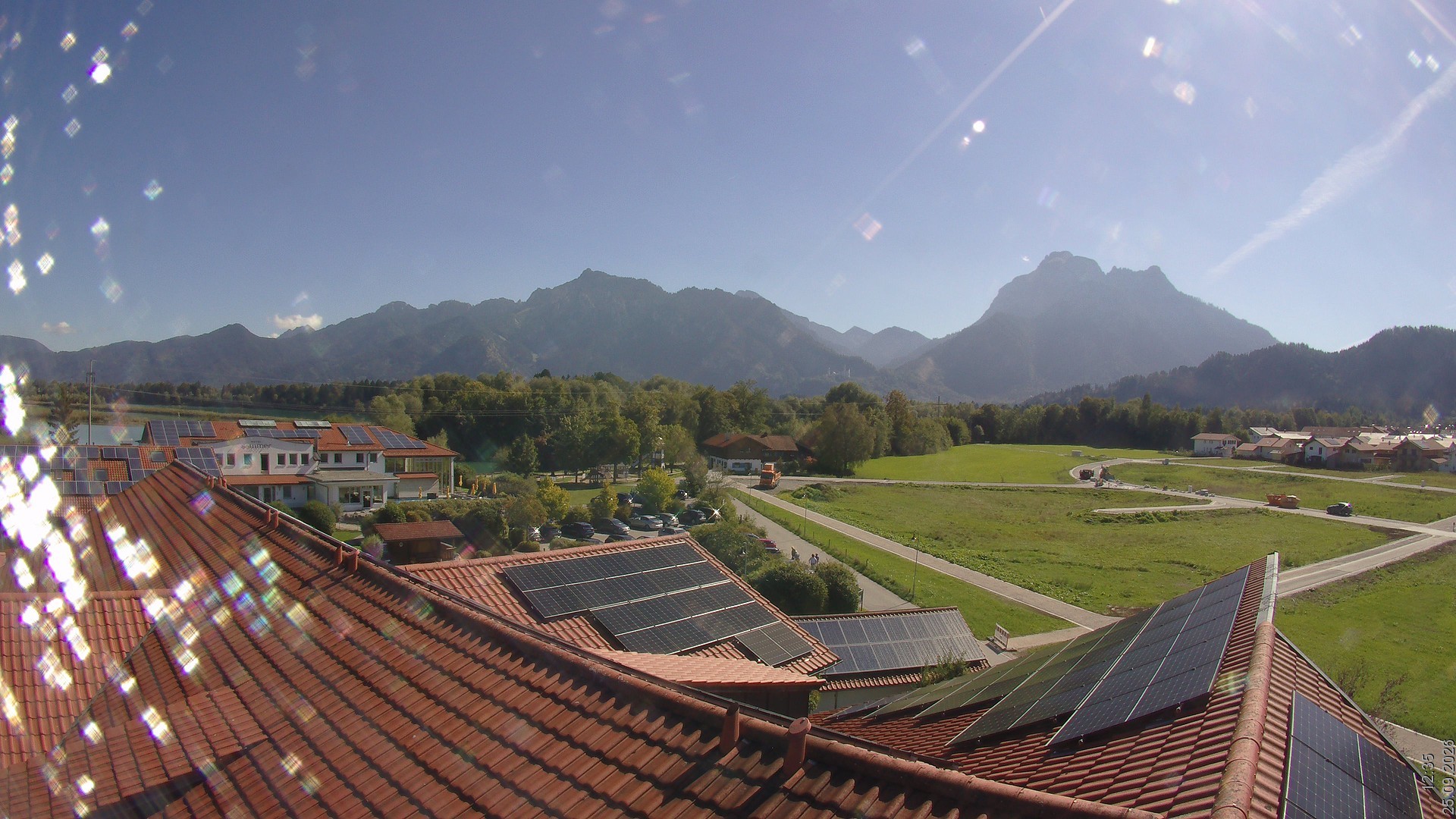Archived image Webcam View from the Hotel Sommer (Allgäu)