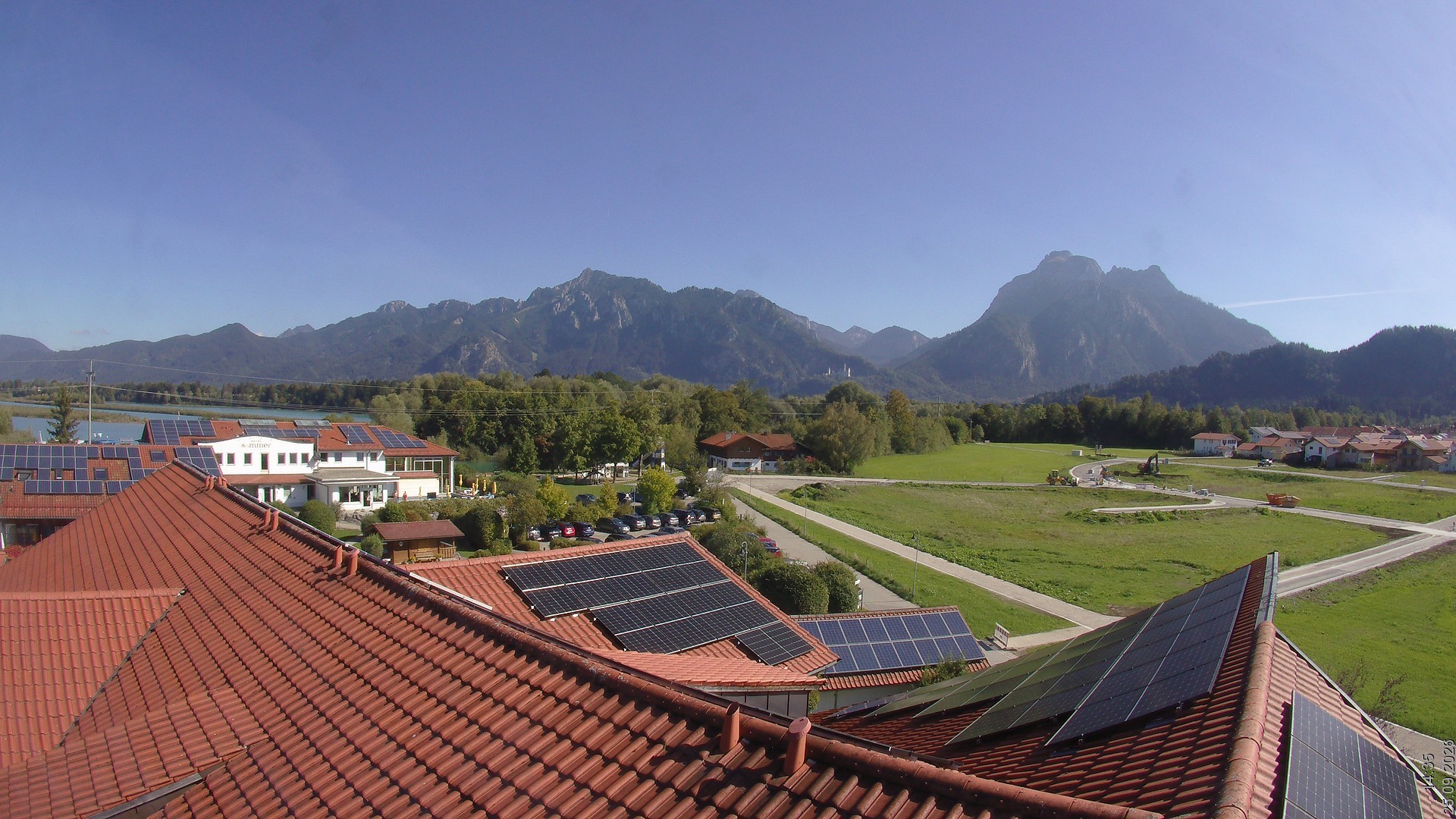 Archived image Webcam View from the Hotel Sommer (Allgäu)
