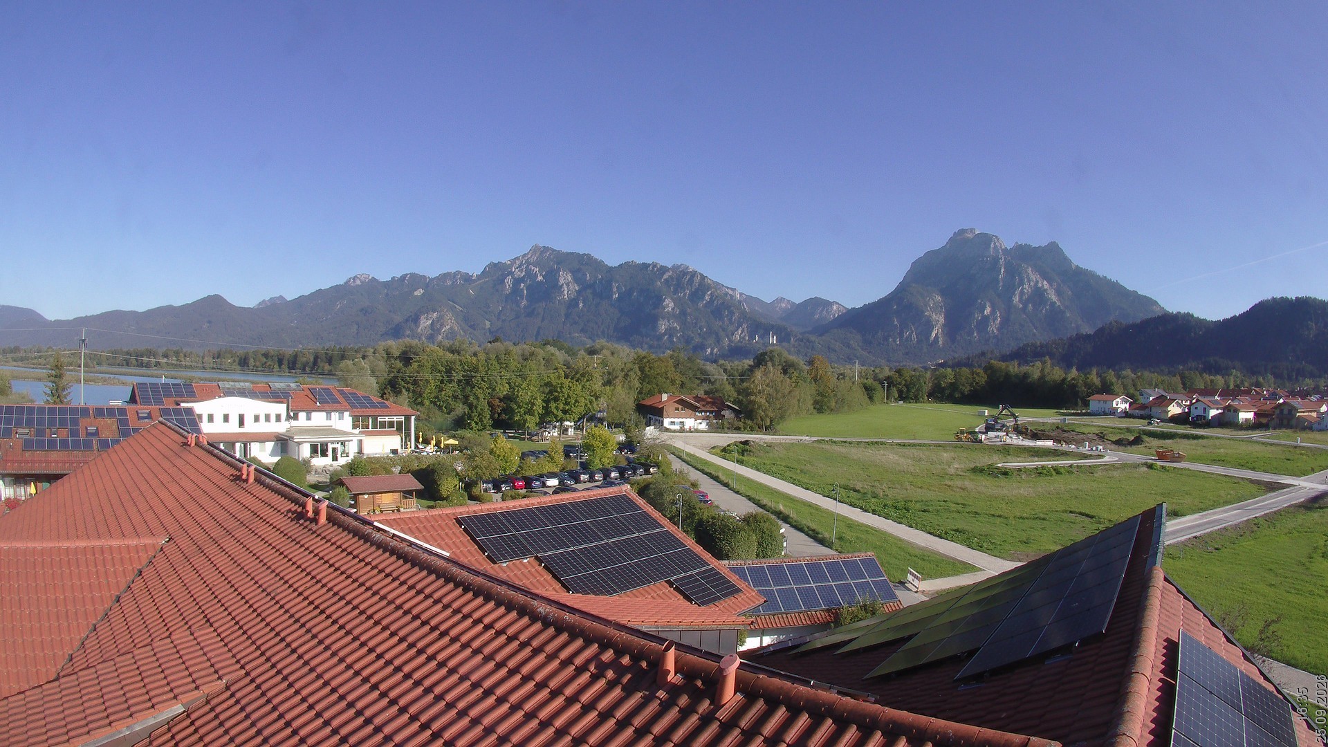 Archived image Webcam View from the Hotel Sommer (Allgäu)