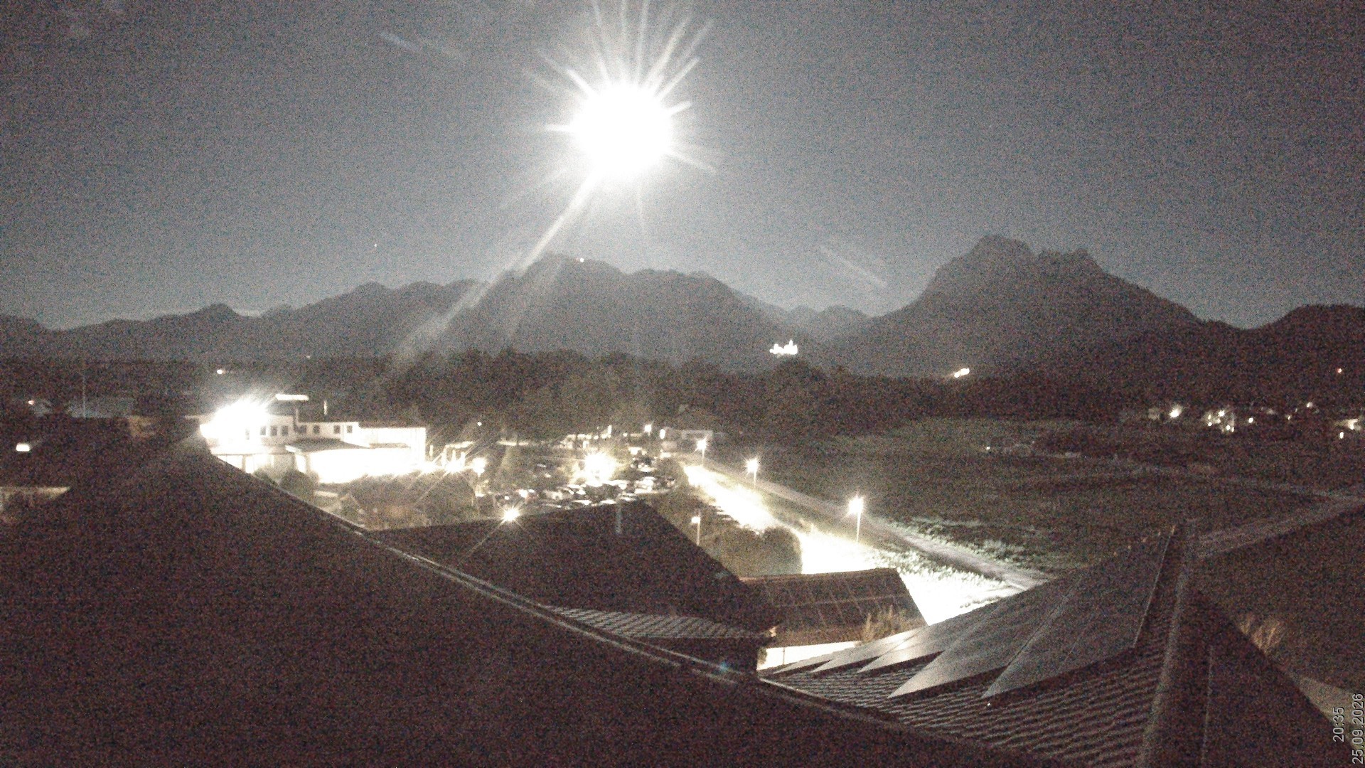 Archiv Foto Webcam Füssen: Ausblick vom Hotel Sommer