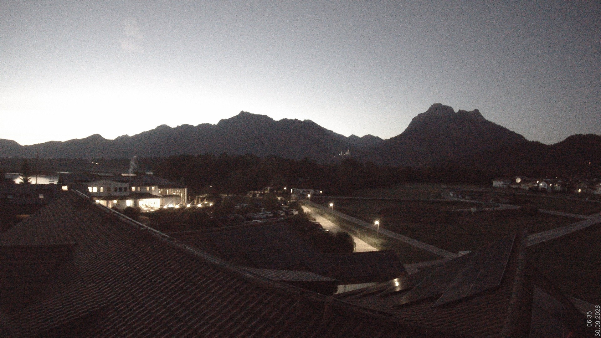 Archiv Foto Webcam Füssen: Ausblick vom Hotel Sommer