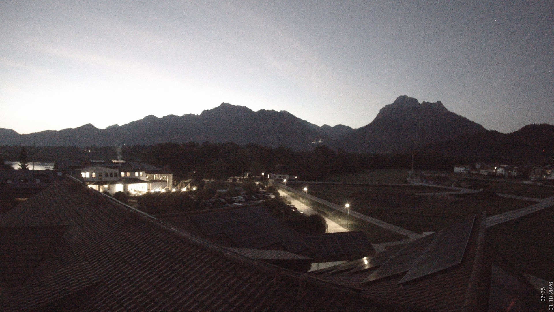 Archiv Foto Webcam Füssen: Ausblick vom Hotel Sommer
