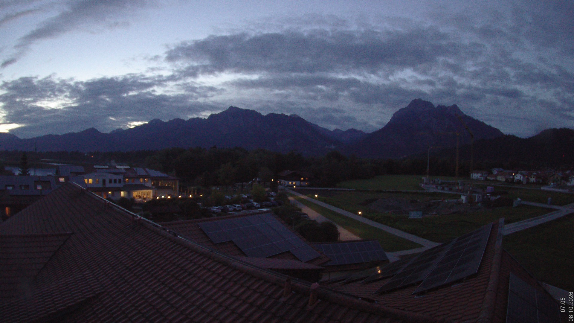 Archived image Webcam View from the Hotel Sommer (Allgäu)