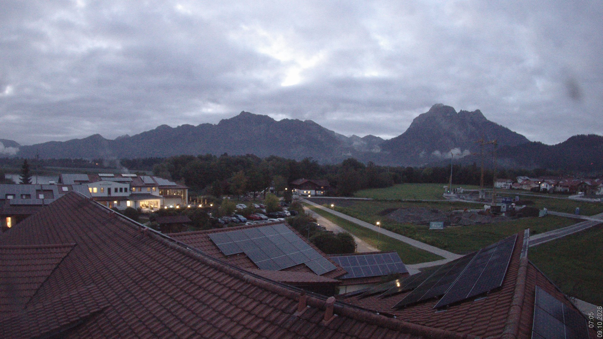Archived image Webcam View from the Hotel Sommer (Allgäu)