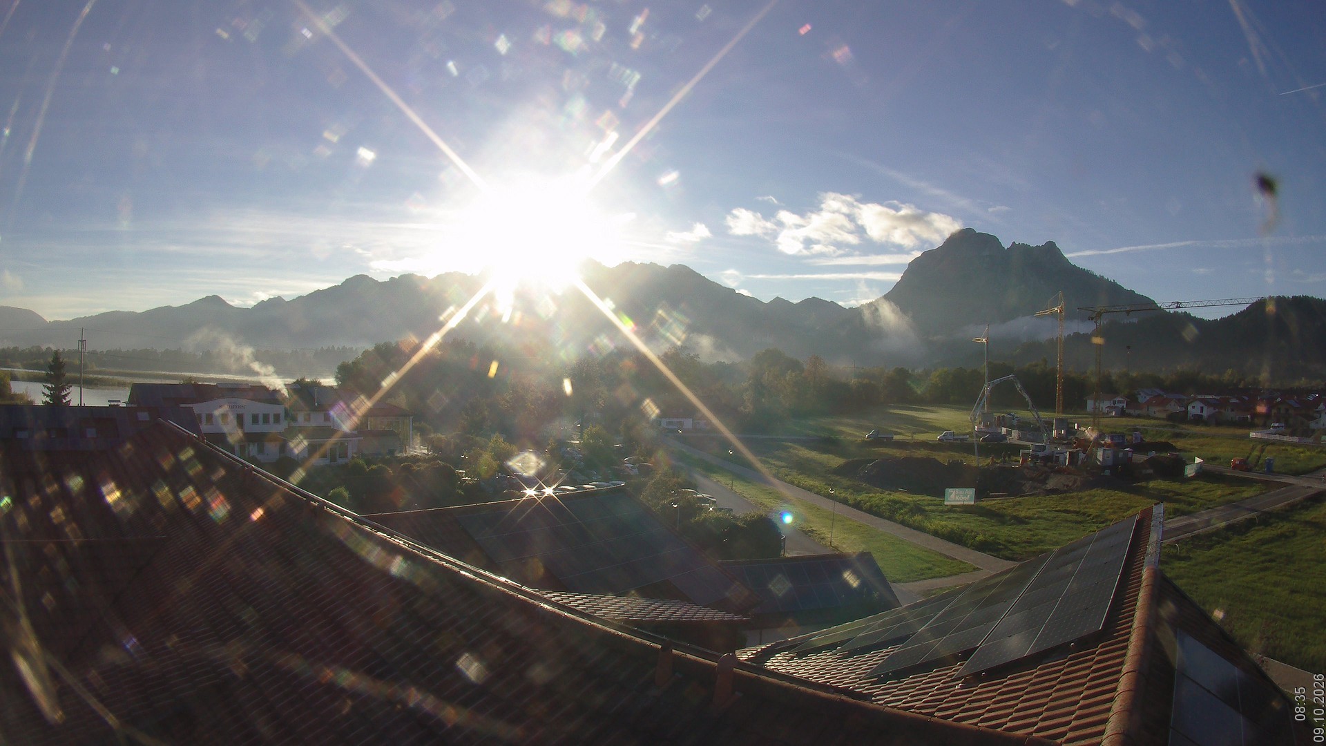 Archived image Webcam View from the Hotel Sommer (Allgäu)