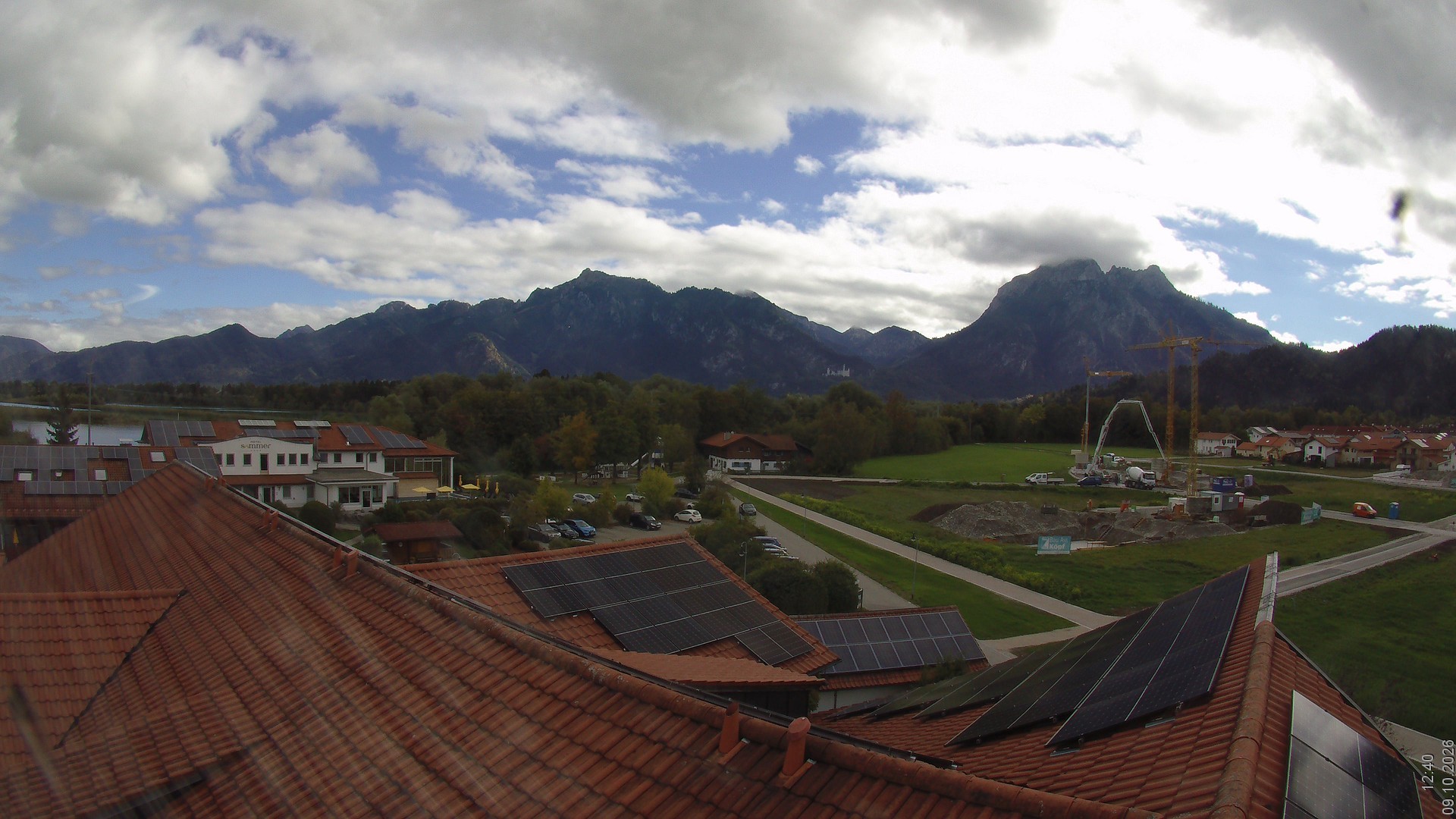 Archived image Webcam View from the Hotel Sommer (Allgäu)