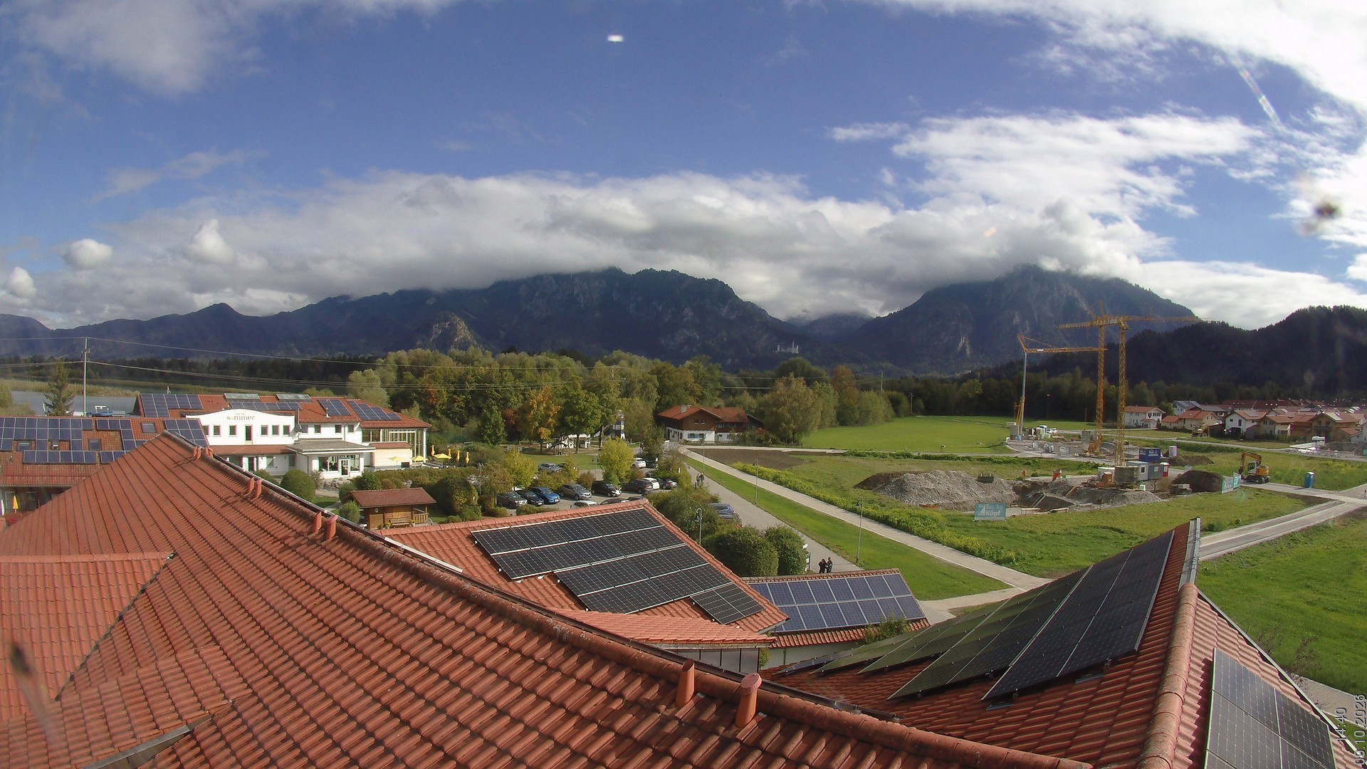 Archived image Webcam View from the Hotel Sommer (Allgäu)