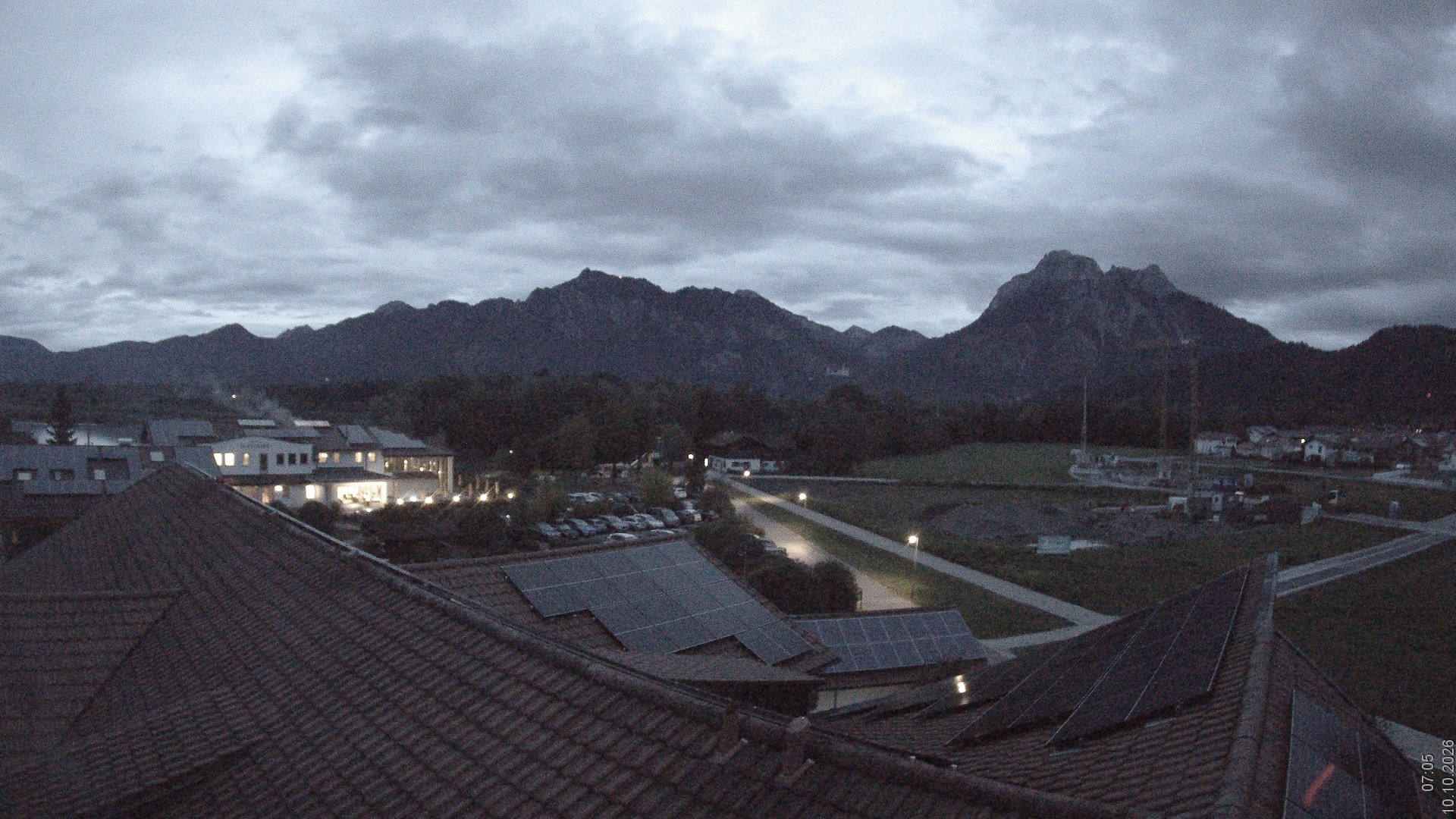 Archiv Foto Webcam Füssen: Ausblick vom Hotel Sommer