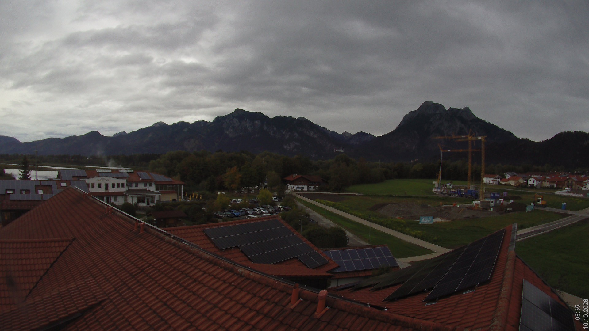 Archiv Foto Webcam Füssen: Ausblick vom Hotel Sommer
