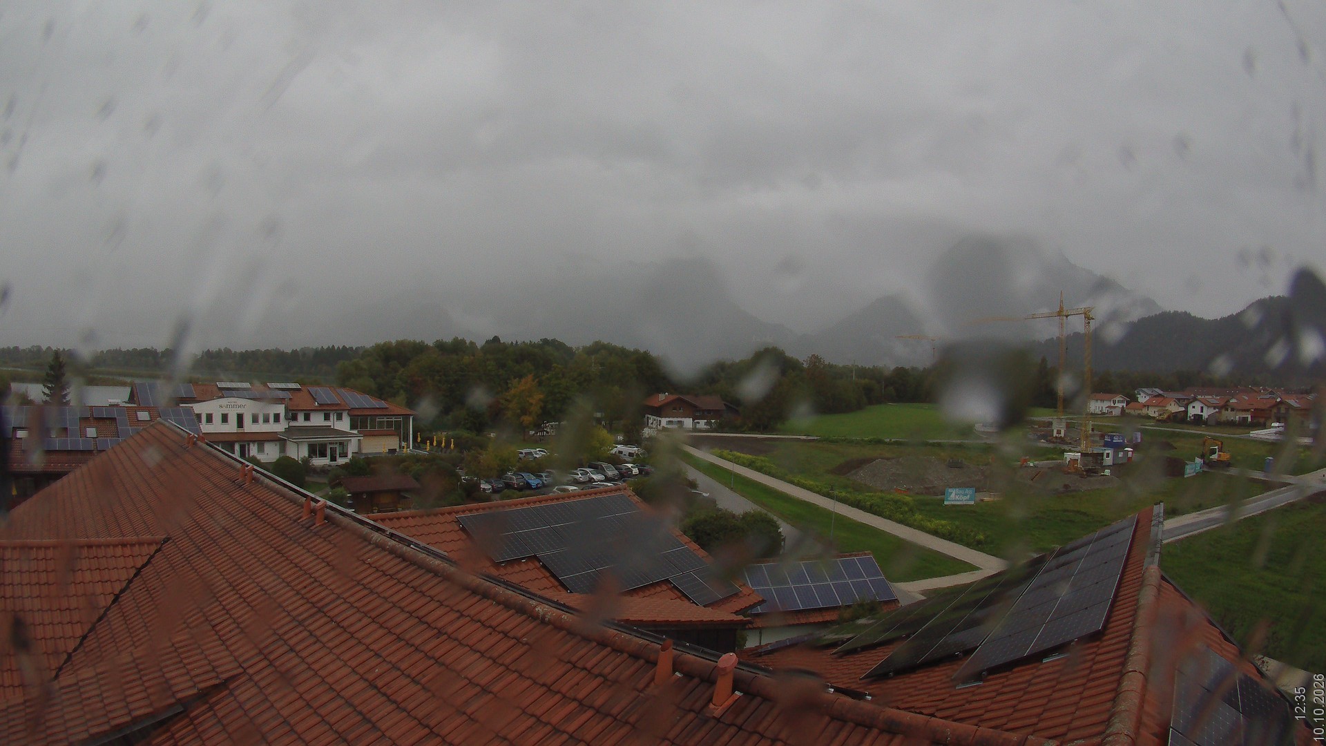 Archiv Foto Webcam Füssen: Ausblick vom Hotel Sommer