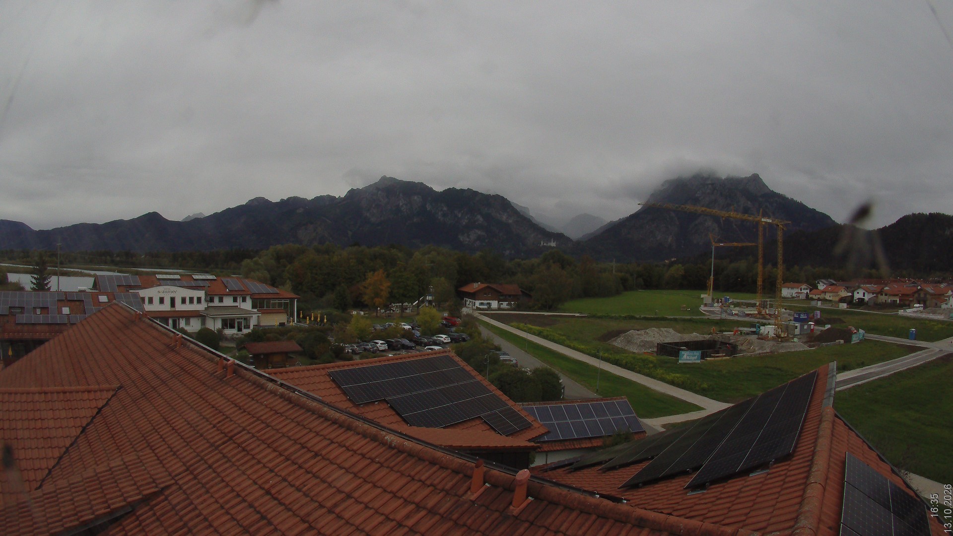 Archiv Foto Webcam Füssen: Ausblick vom Hotel Sommer