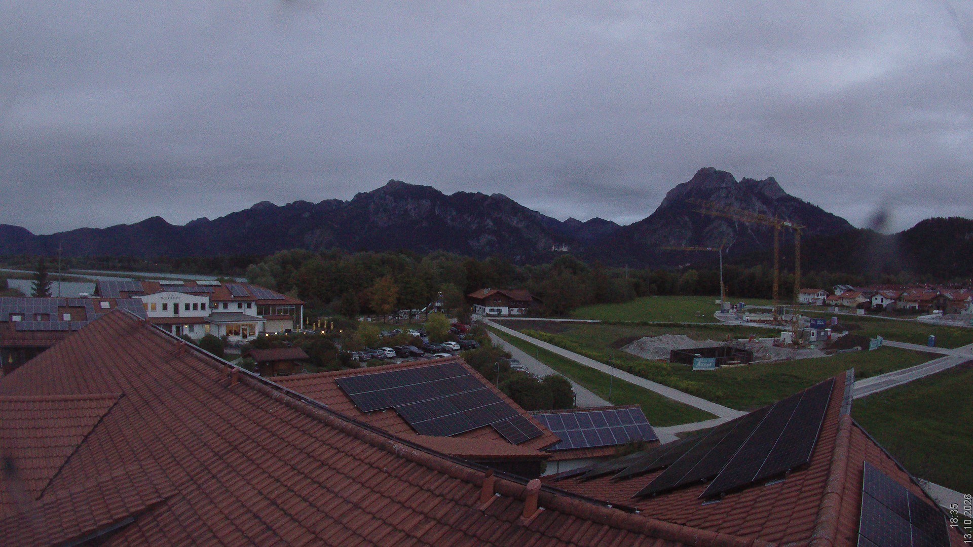 Archiv Foto Webcam Füssen: Ausblick vom Hotel Sommer