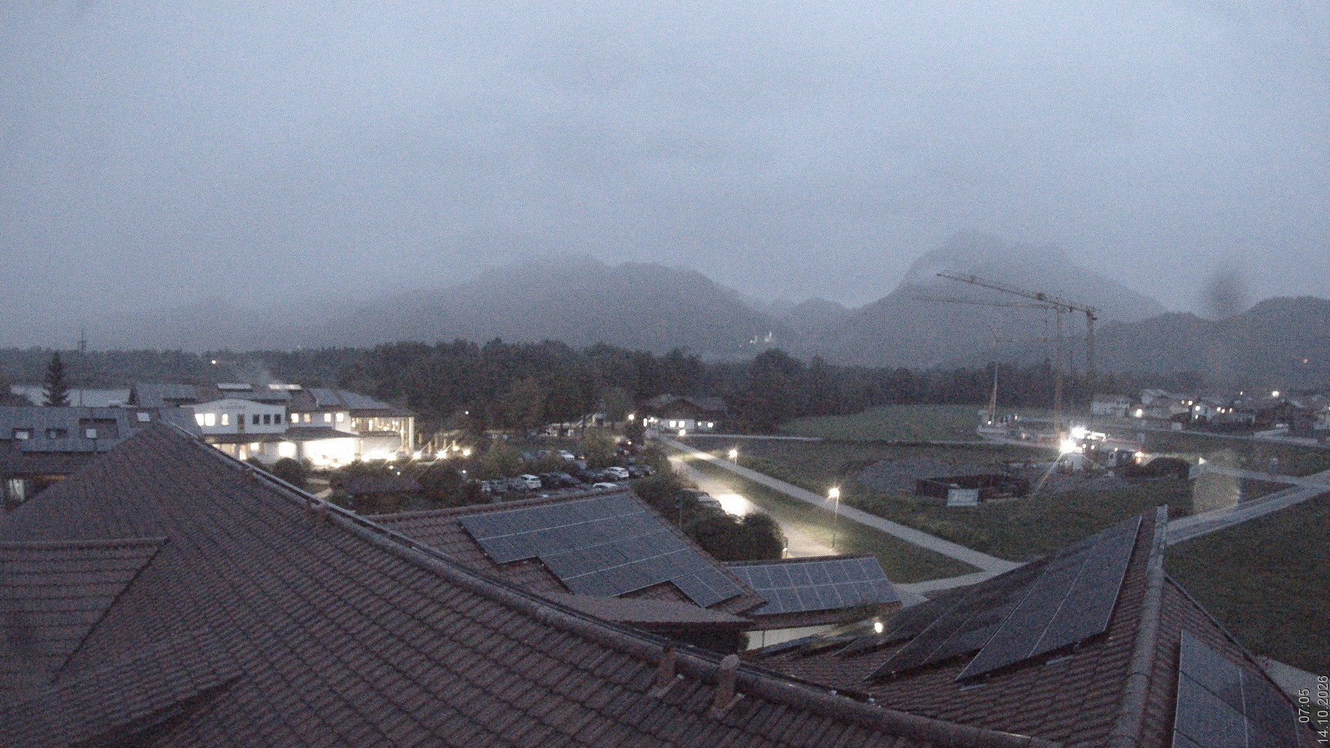 Archiv Foto Webcam Füssen: Ausblick vom Hotel Sommer