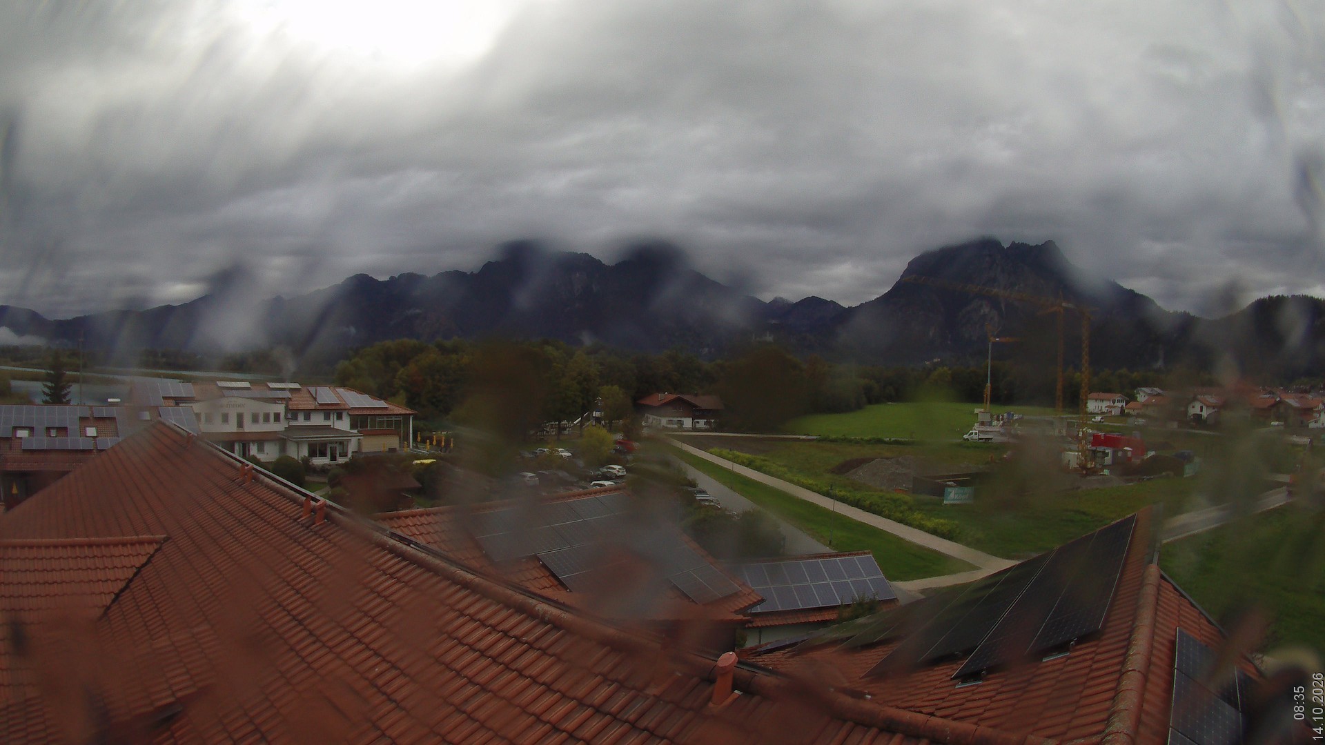 Archiv Foto Webcam Füssen: Ausblick vom Hotel Sommer