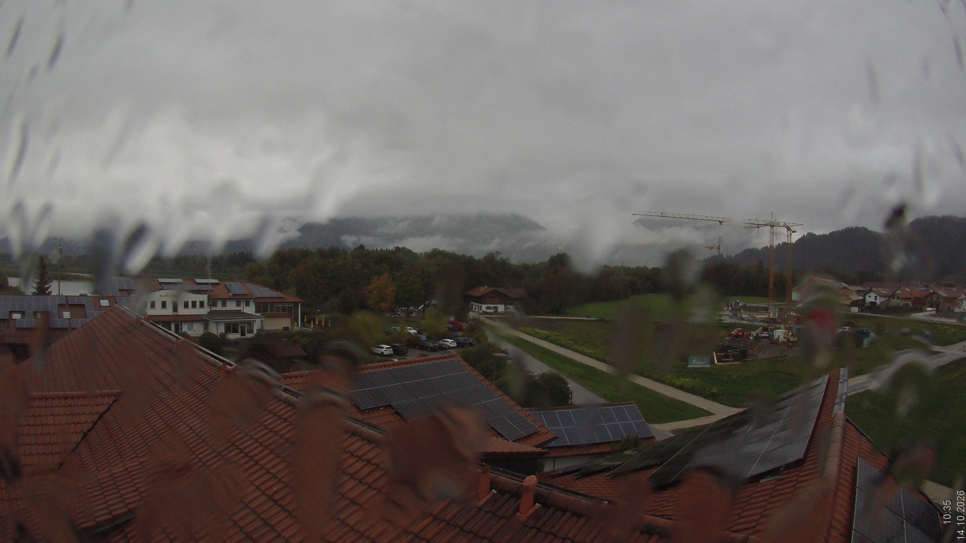 Archiv Foto Webcam Füssen: Ausblick vom Hotel Sommer