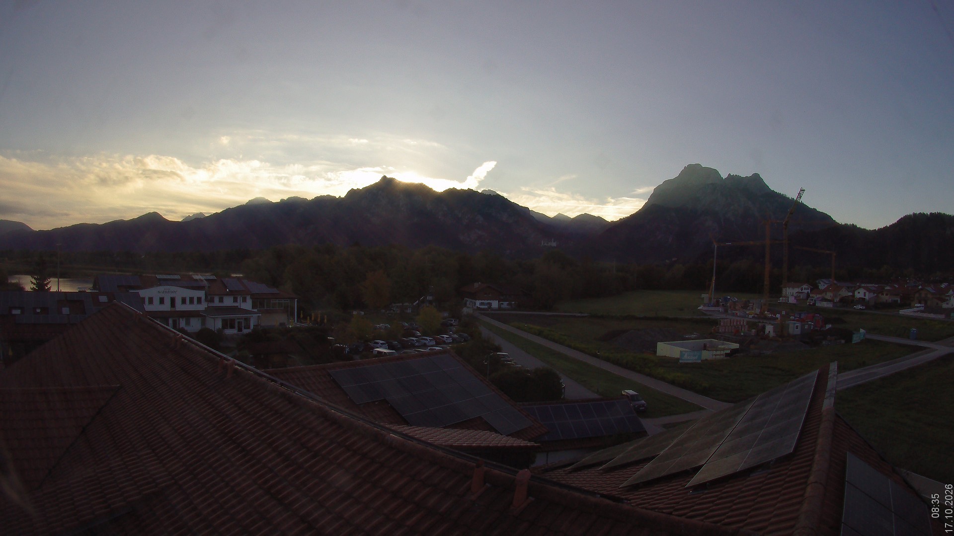 Archiv Foto Webcam Füssen: Ausblick vom Hotel Sommer