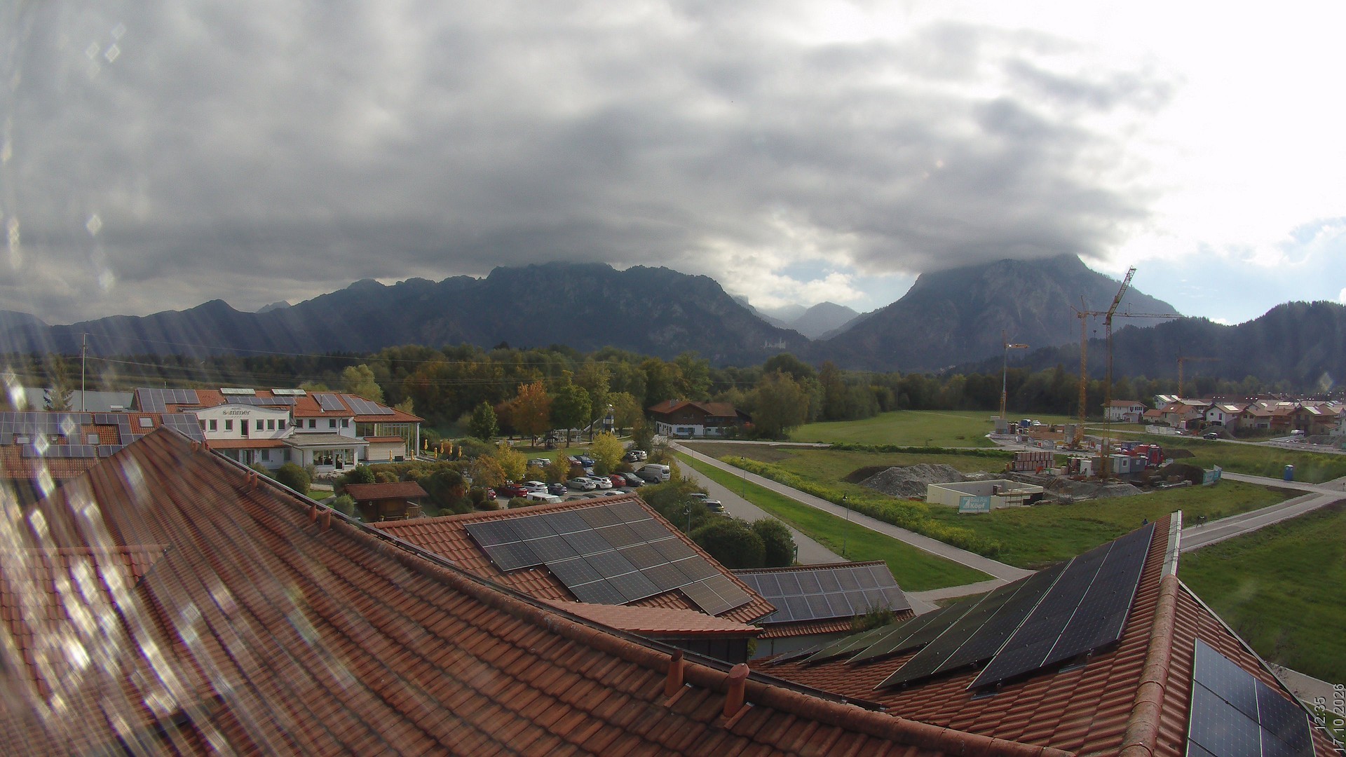 Archiv Foto Webcam Füssen: Ausblick vom Hotel Sommer