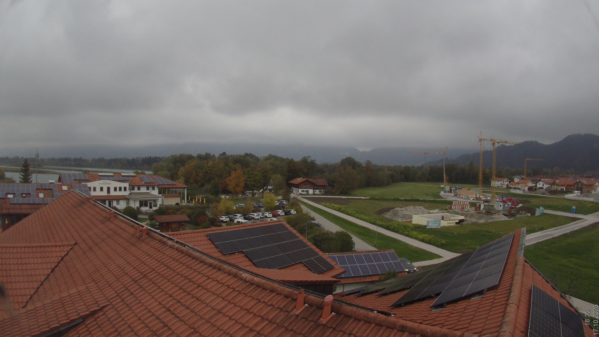 Archiv Foto Webcam Füssen: Ausblick vom Hotel Sommer