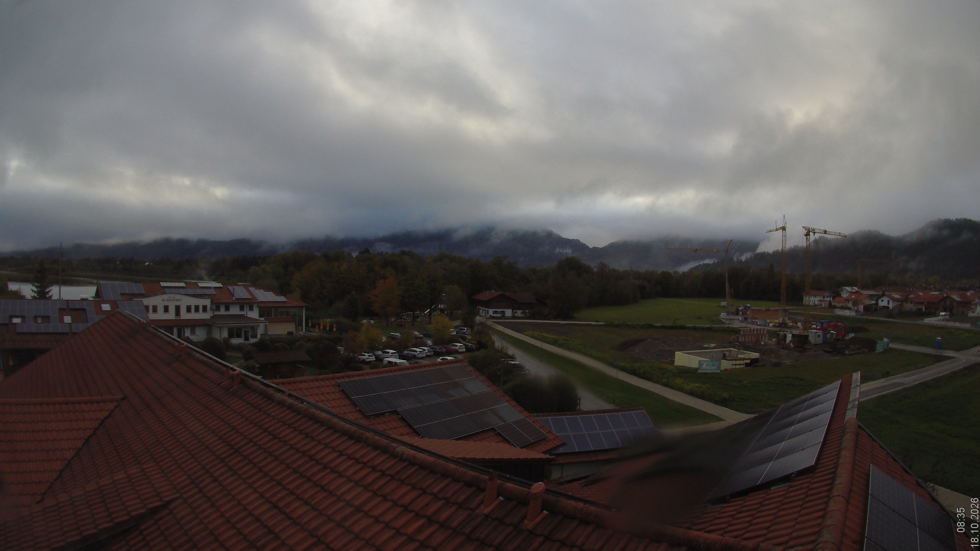 Archiv Foto Webcam Füssen: Ausblick vom Hotel Sommer