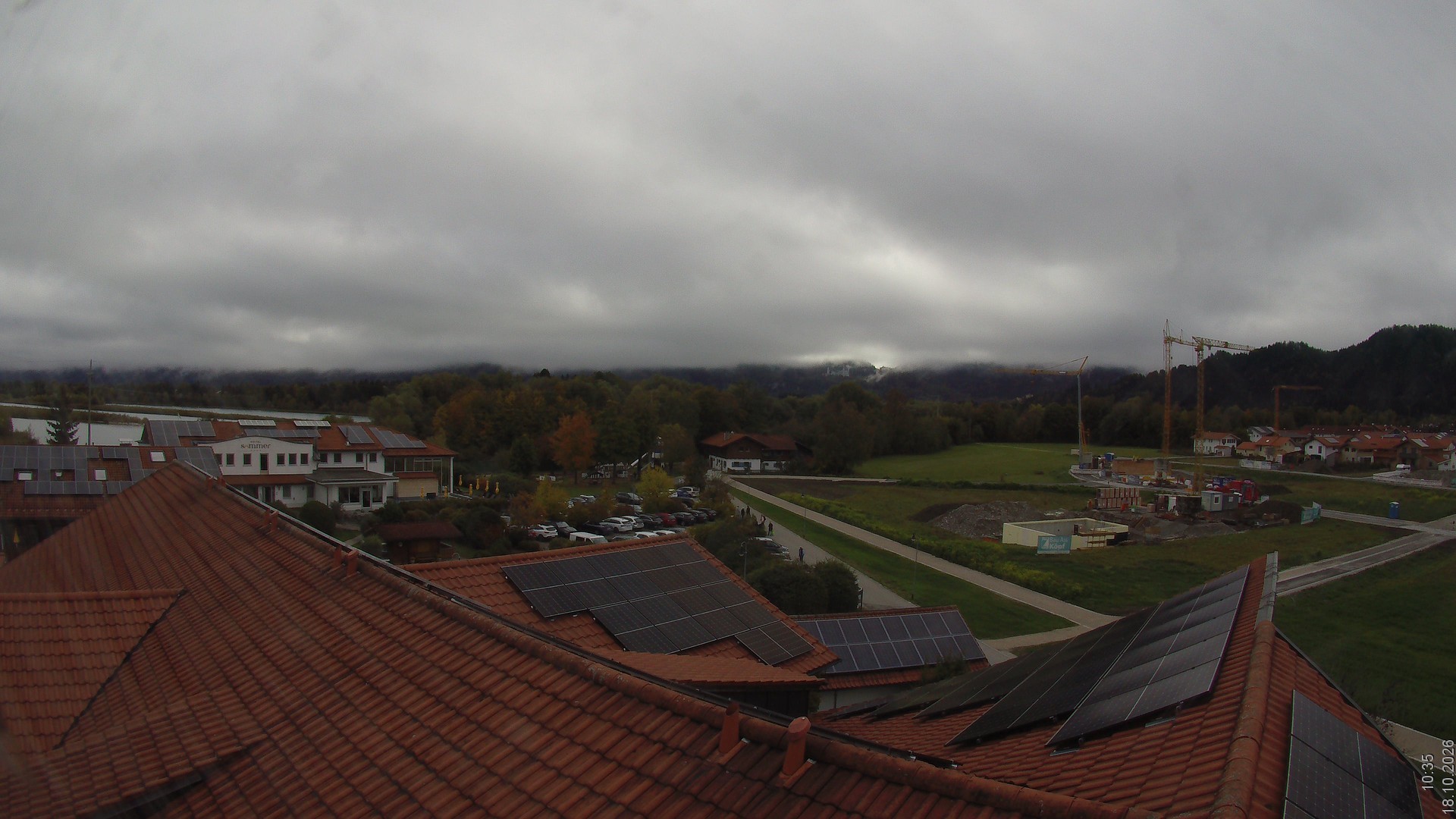Archiv Foto Webcam Füssen: Ausblick vom Hotel Sommer