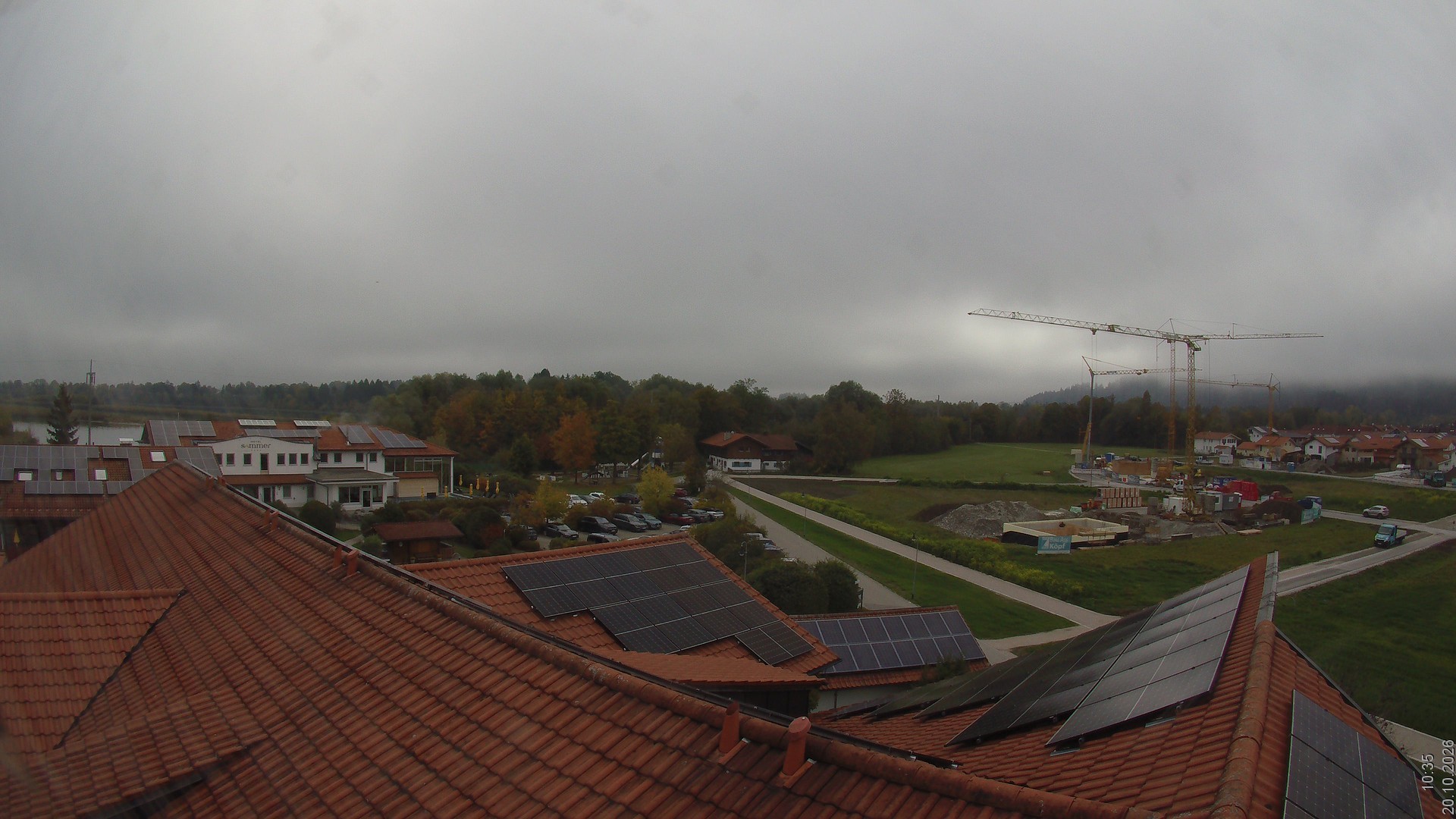 Archived image Webcam View from the Hotel Sommer (Allgäu)