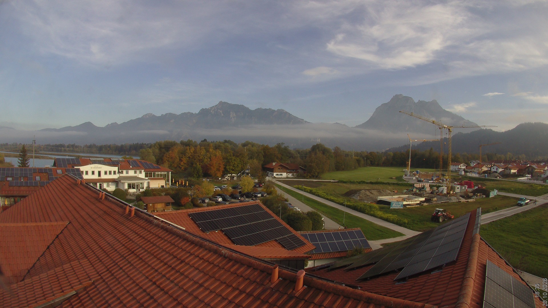 Archived image Webcam View from the Hotel Sommer (Allgäu)