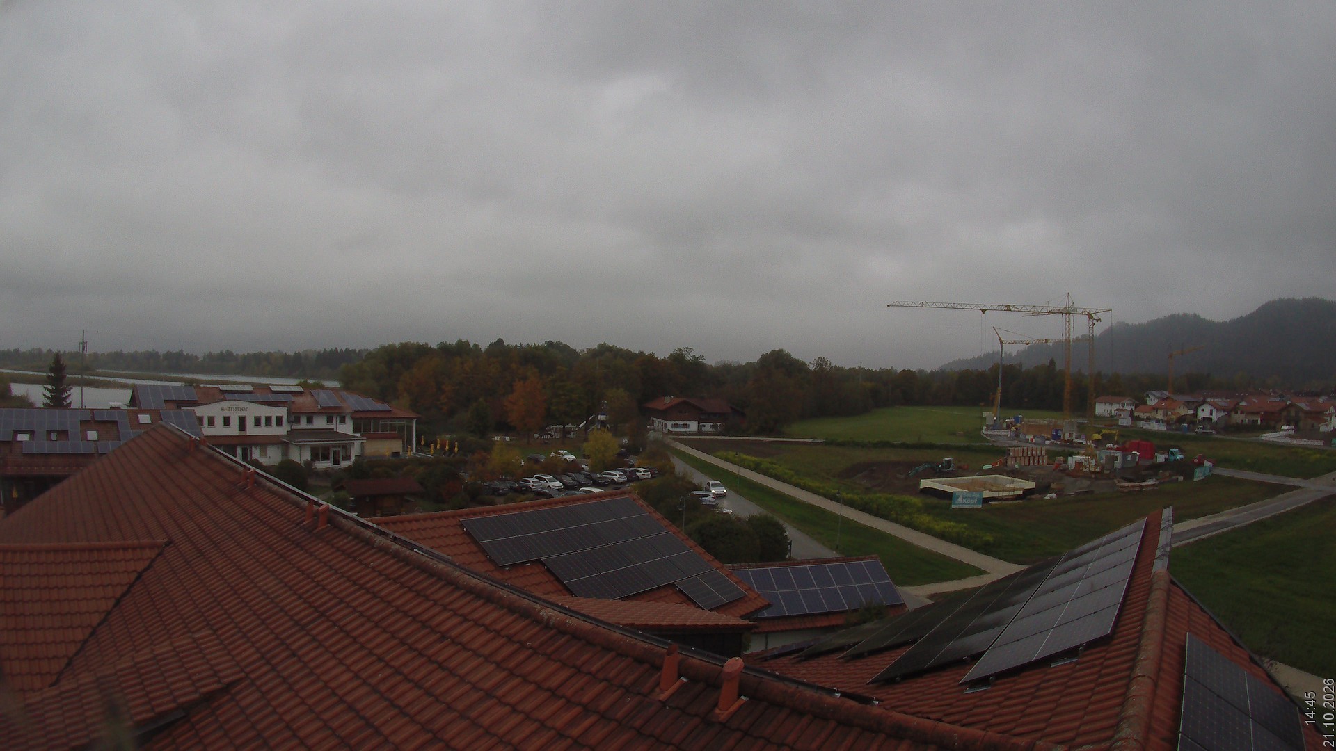 Archiv Foto Webcam Füssen: Ausblick vom Hotel Sommer