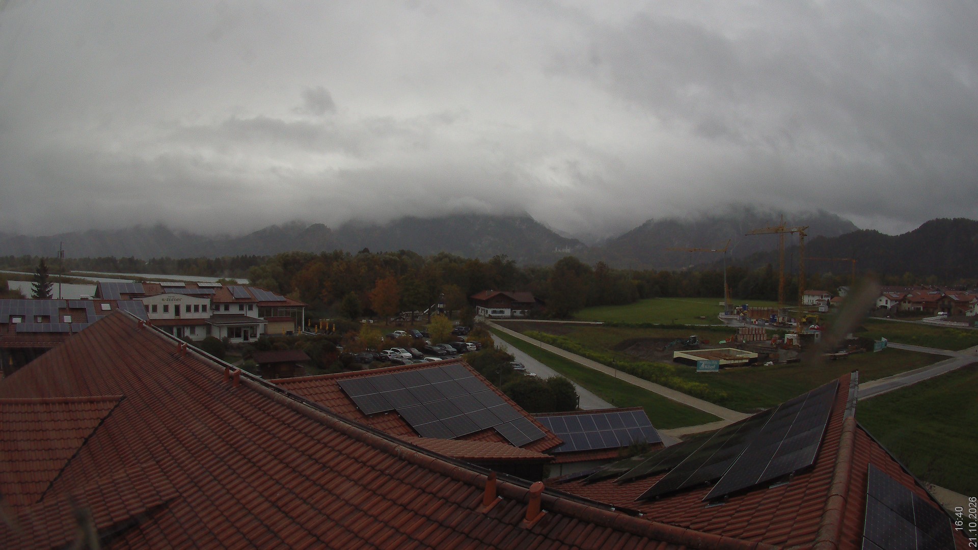 Archiv Foto Webcam Füssen: Ausblick vom Hotel Sommer