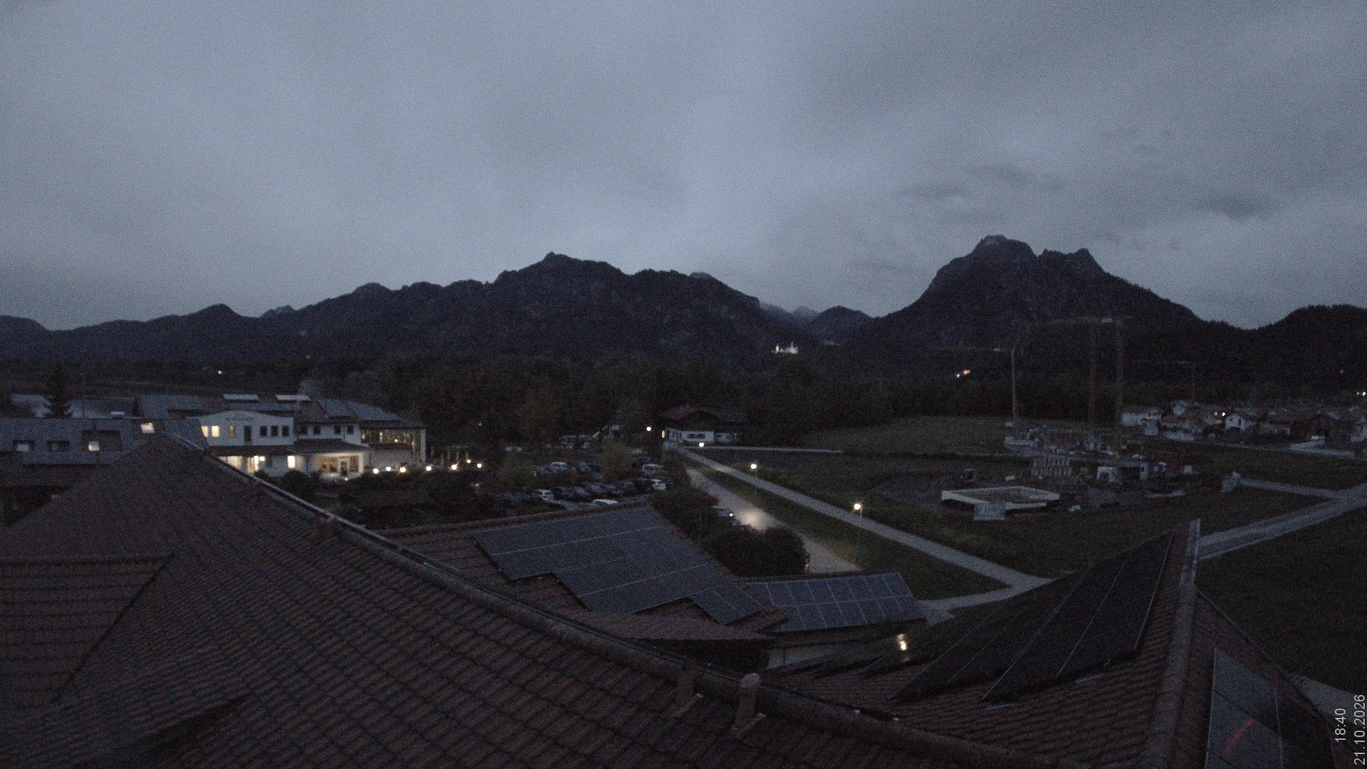 Archiv Foto Webcam Füssen: Ausblick vom Hotel Sommer