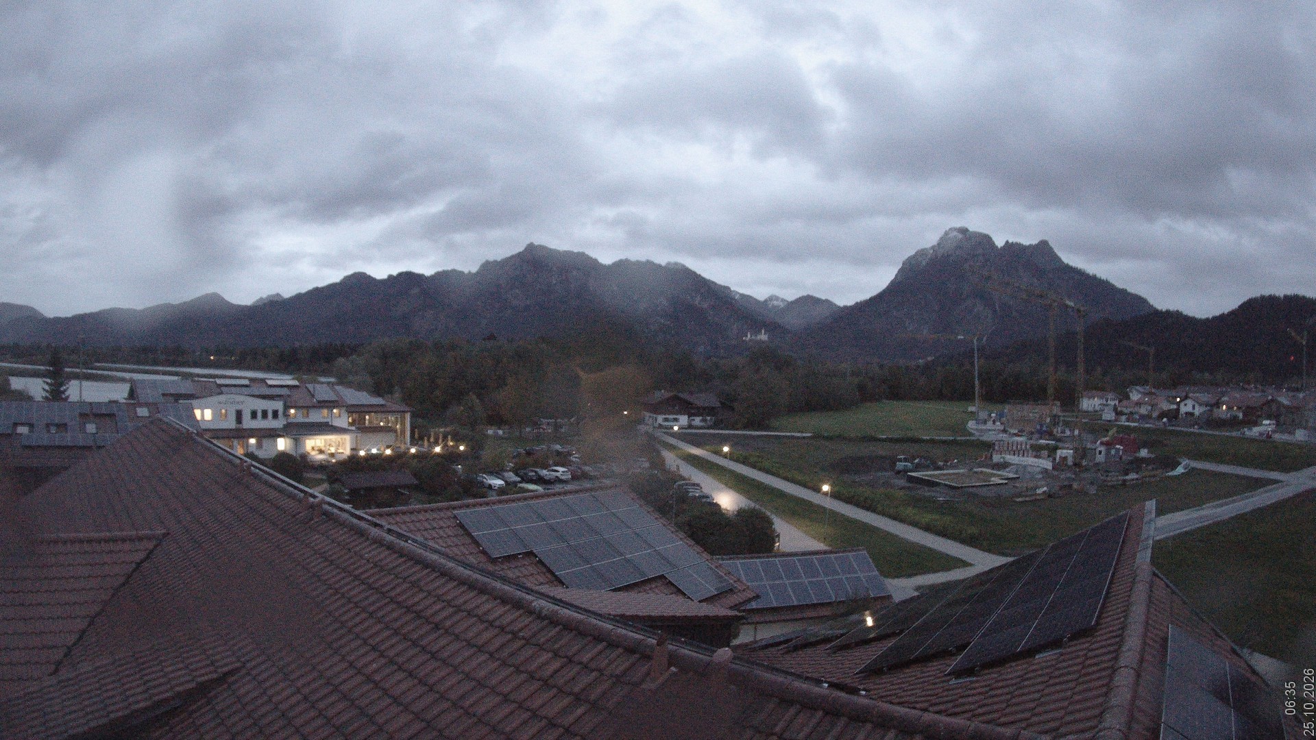 Archiv Foto Webcam Füssen: Ausblick vom Hotel Sommer