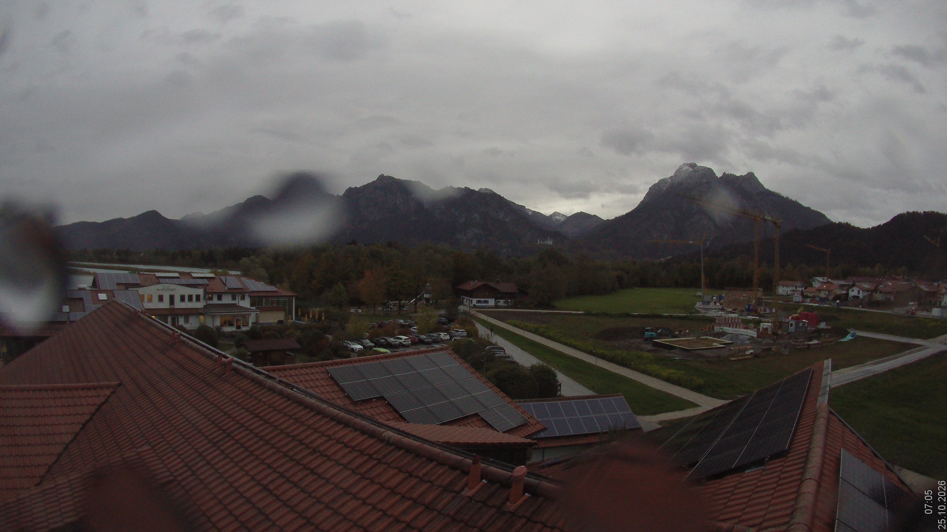 Archiv Foto Webcam Füssen: Ausblick vom Hotel Sommer